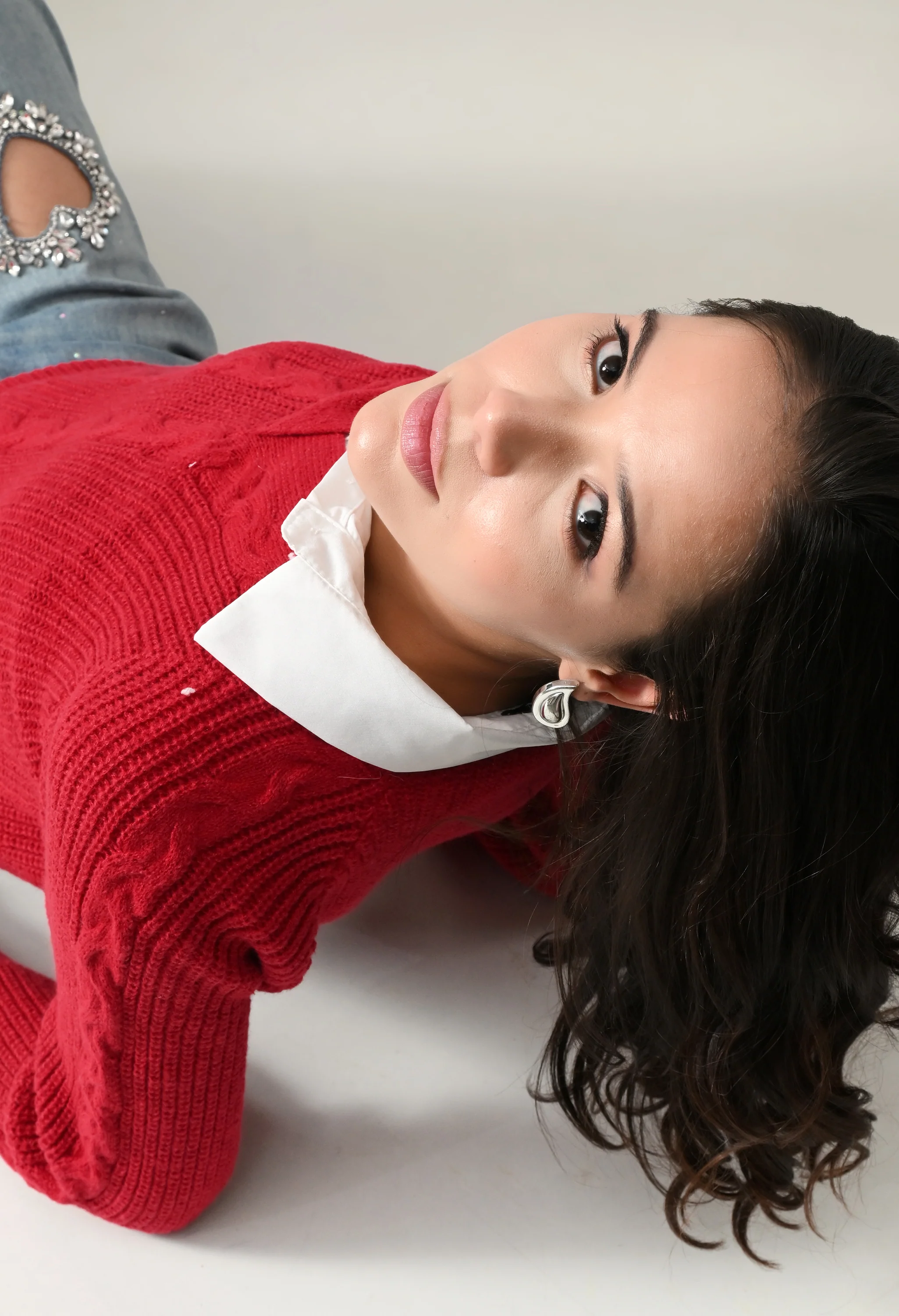Cable Knit Woolen Cardigan - Image 17