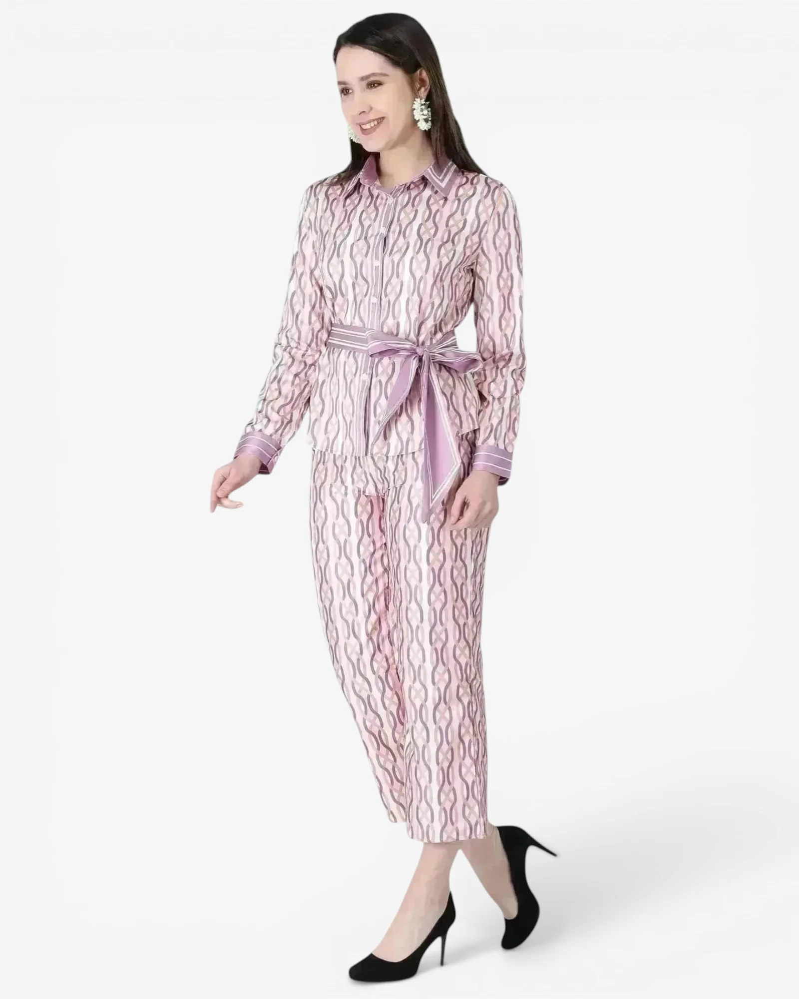 Chain Print Two-Piece Set - Image 4