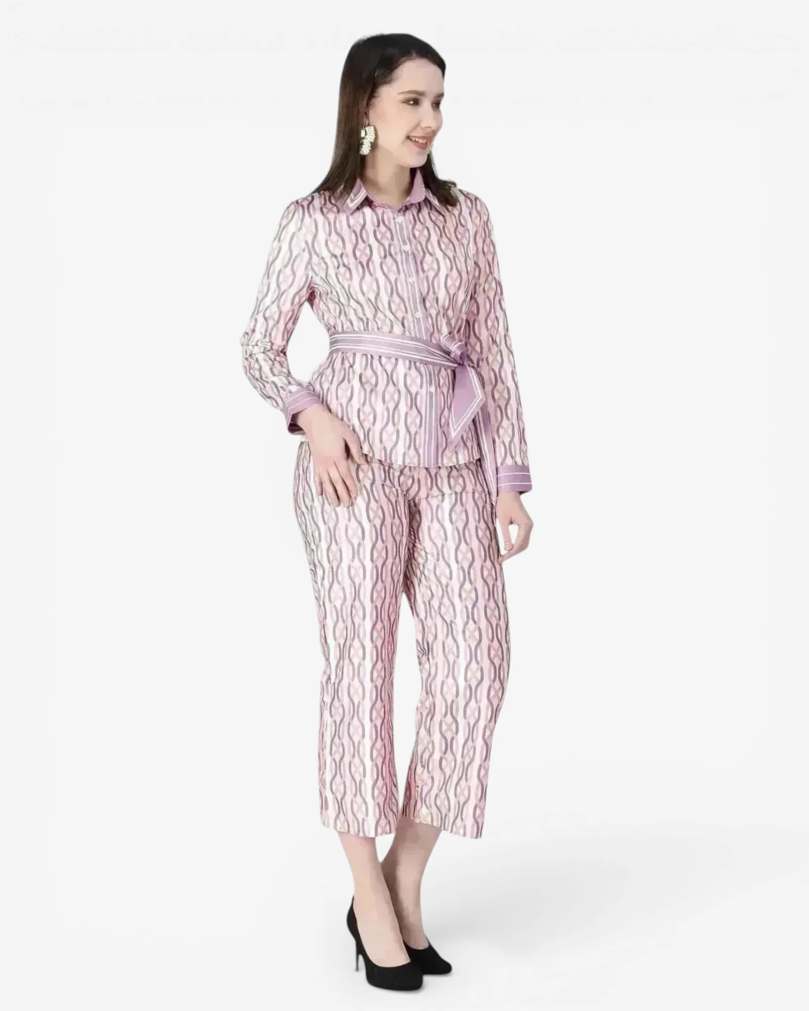 Chain Print Two-Piece Set - Image 5