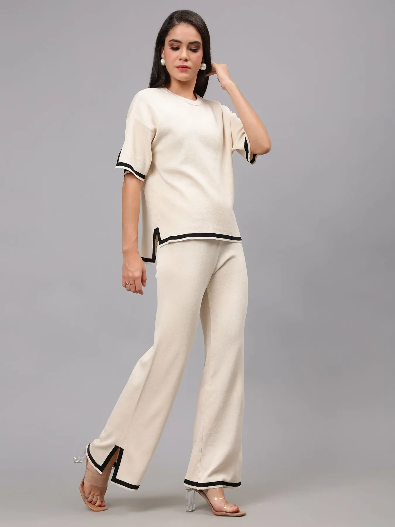 Contrast Knitted Two Piece Set - Image 10