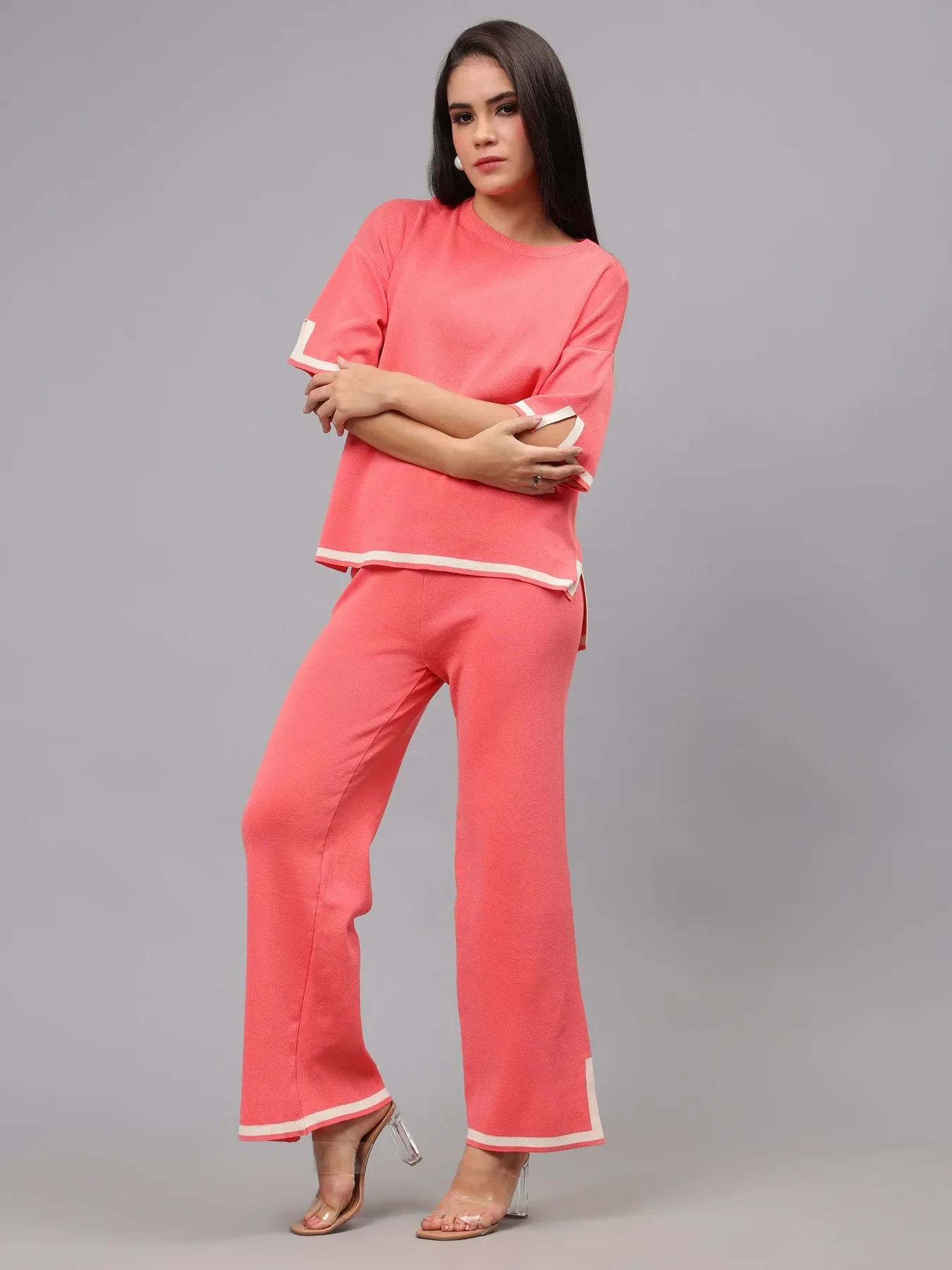 Contrast Knitted Two Piece Set - Image 15