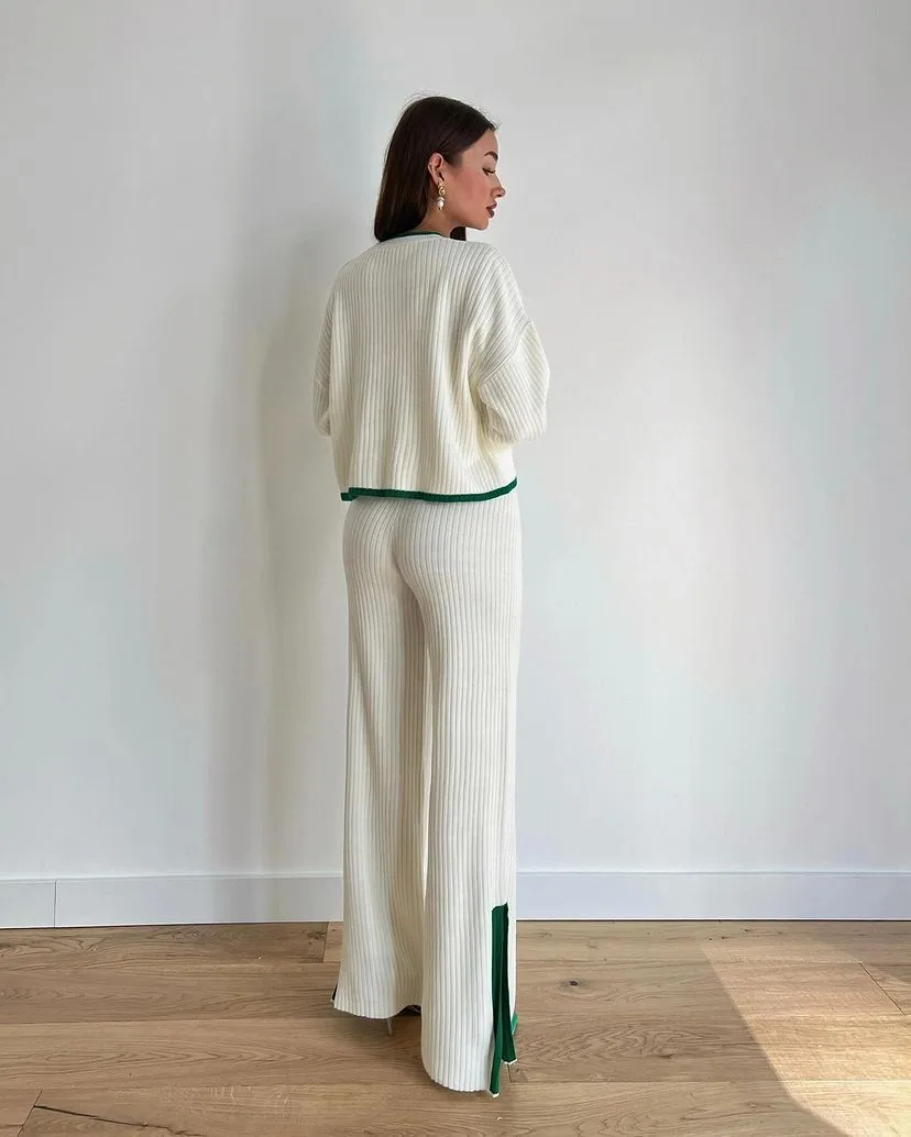 Fashionable Knitted Two Piece Set - Image 5