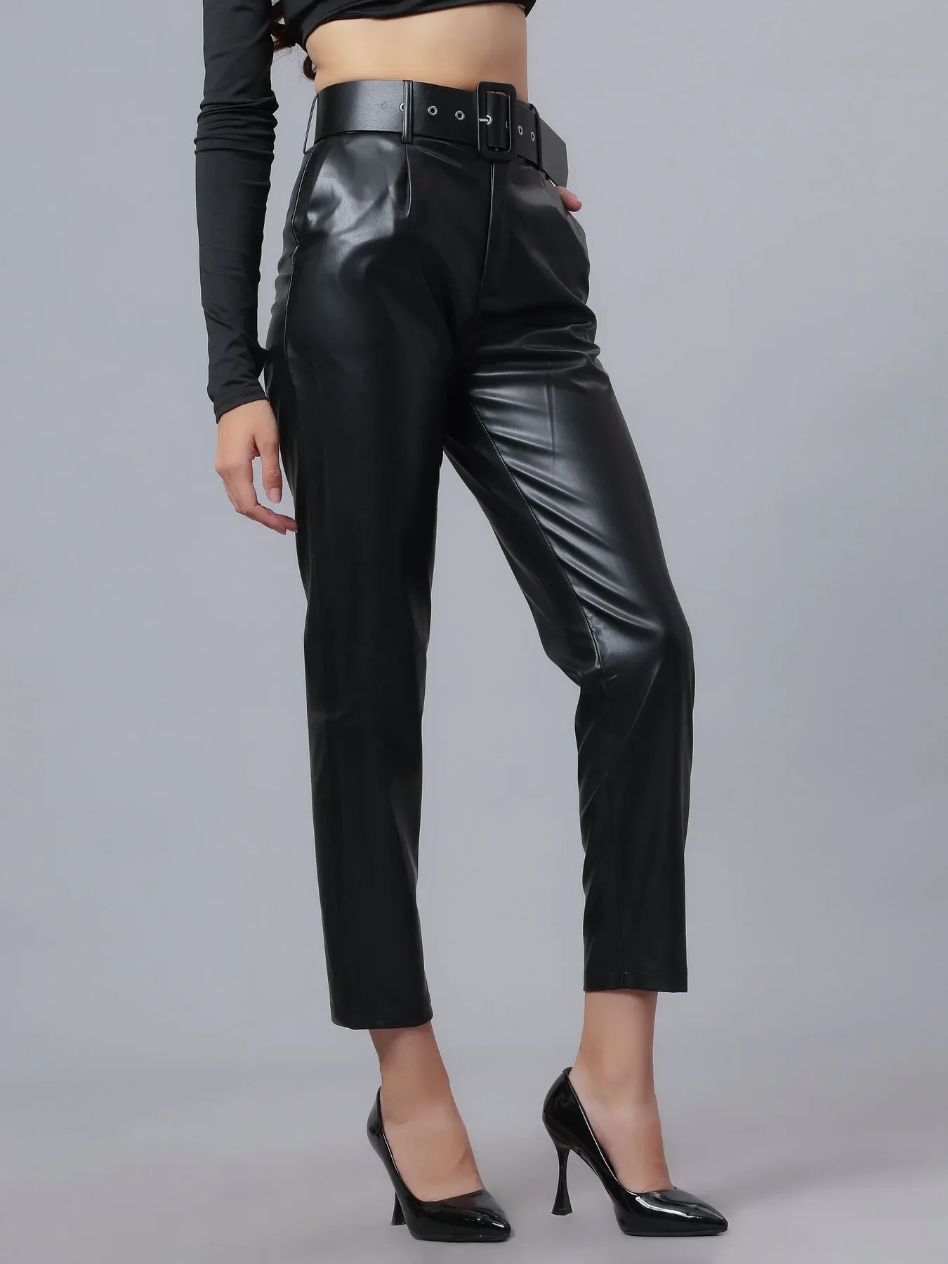 Faux Leather Winter Pants - Image 19