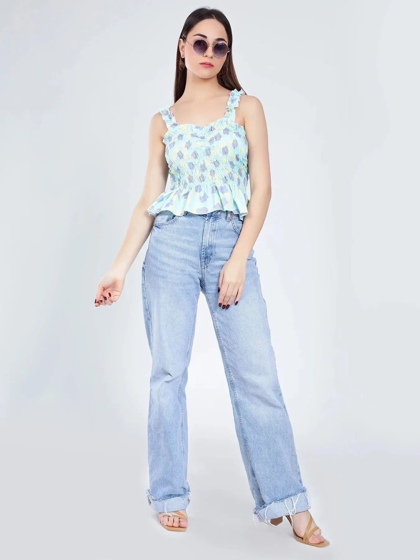 Floral Smocking Top - Image 5