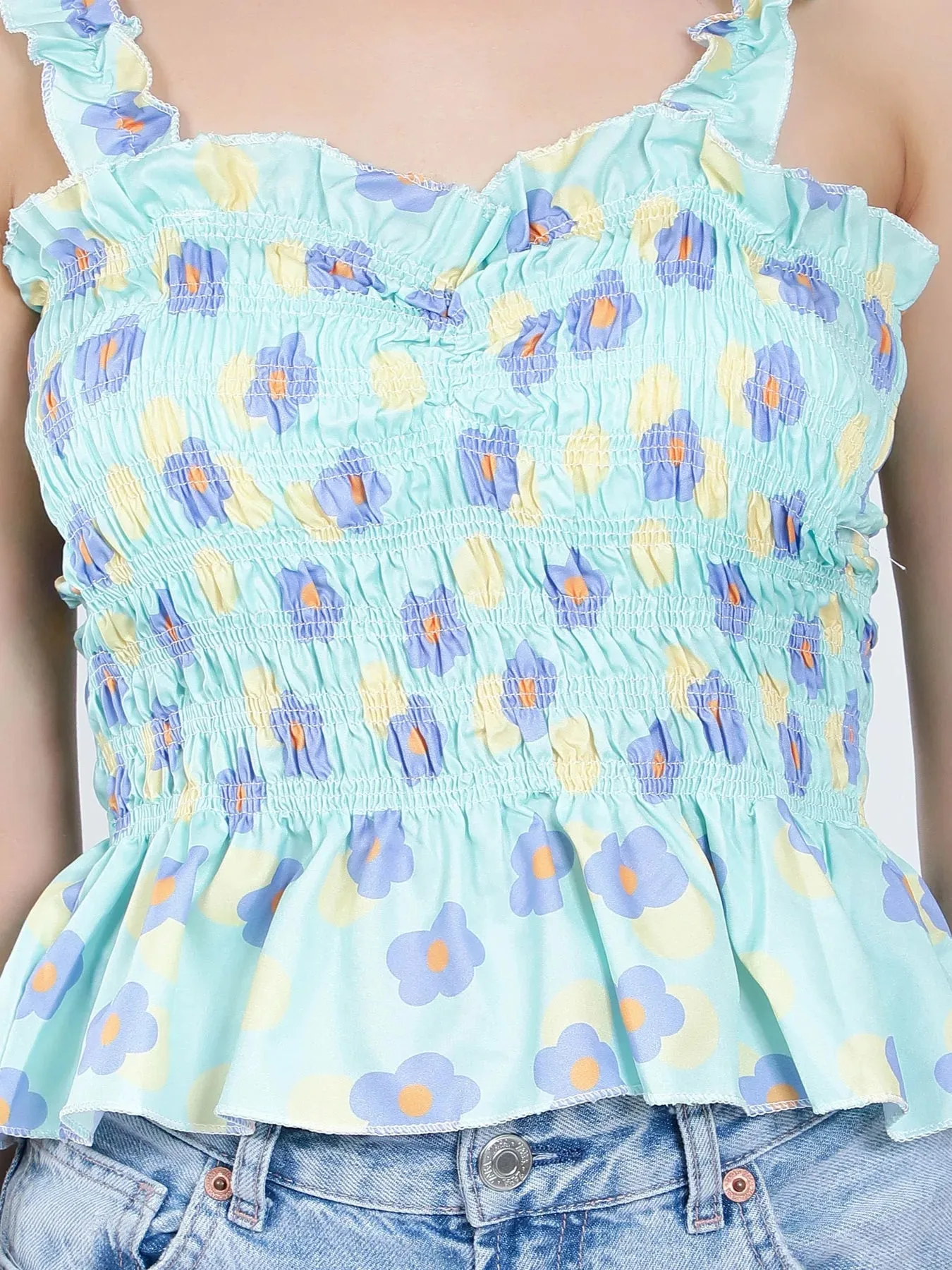 Floral Smocking Top - Image 6