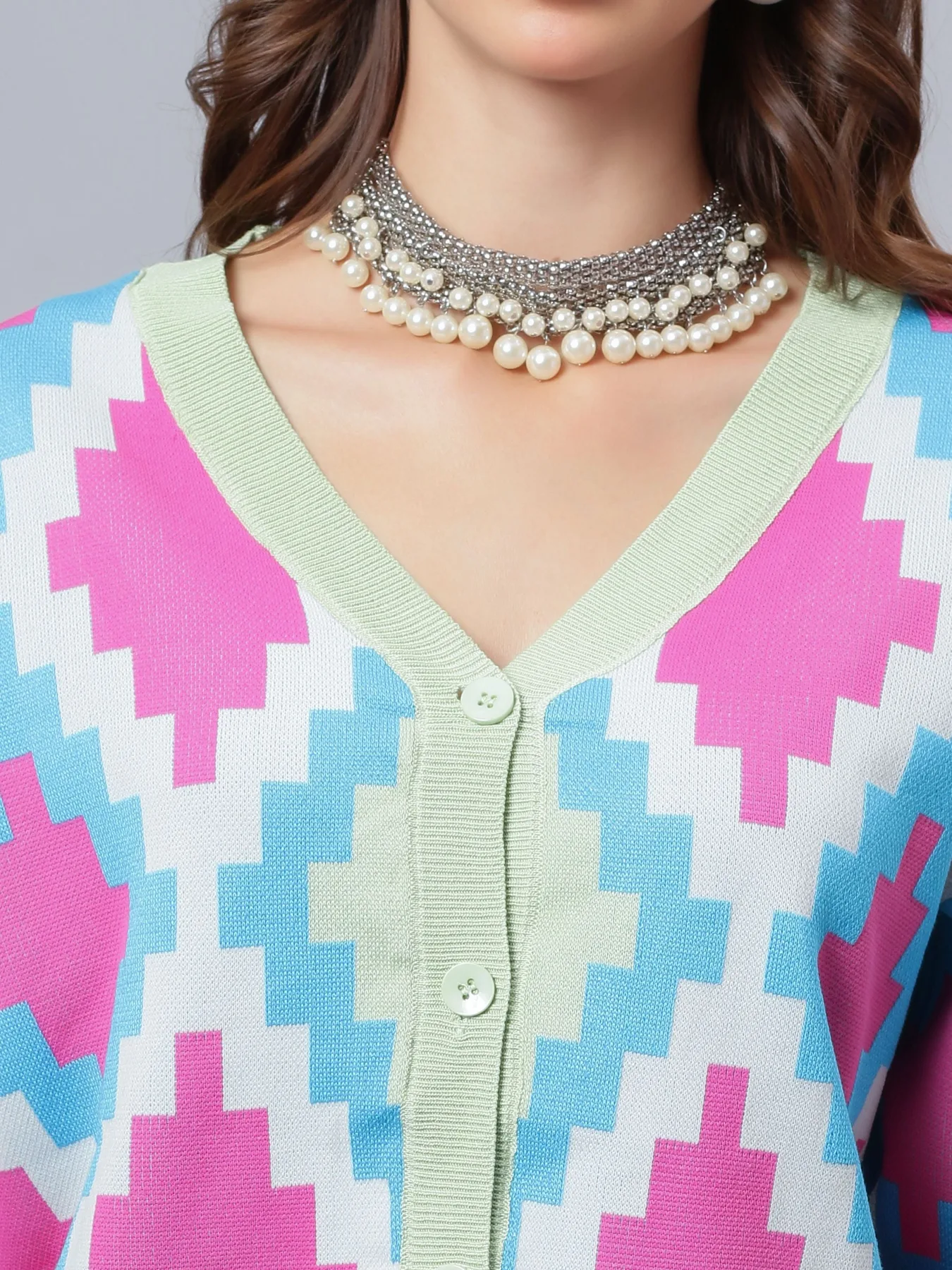 Knitted Cardigan Pant Two-Piece Set - Image 6