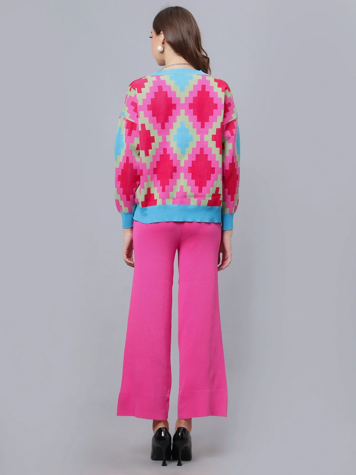 Knitted Cardigan Pant Two-Piece Set - Image 8
