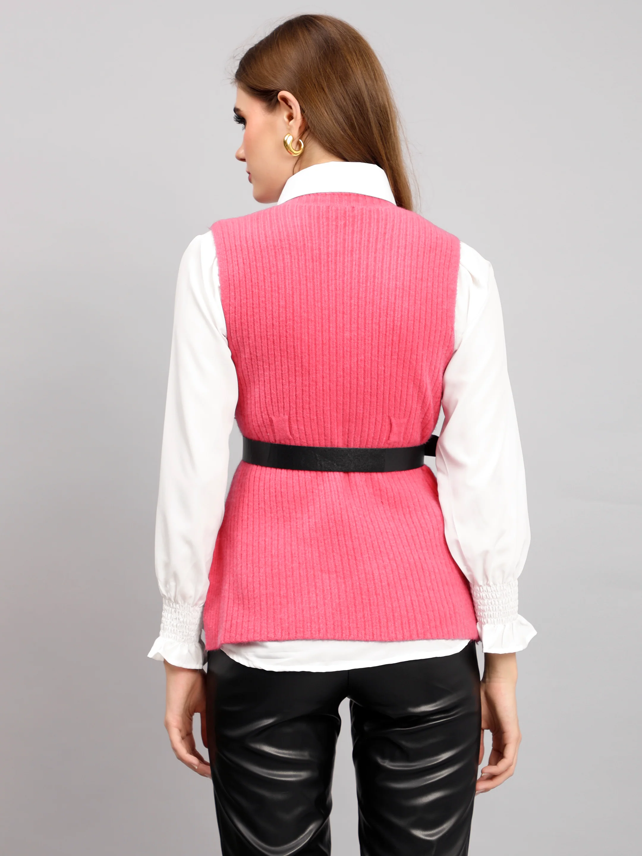 Knitted Winter Vest and Shirt Set - Image 13
