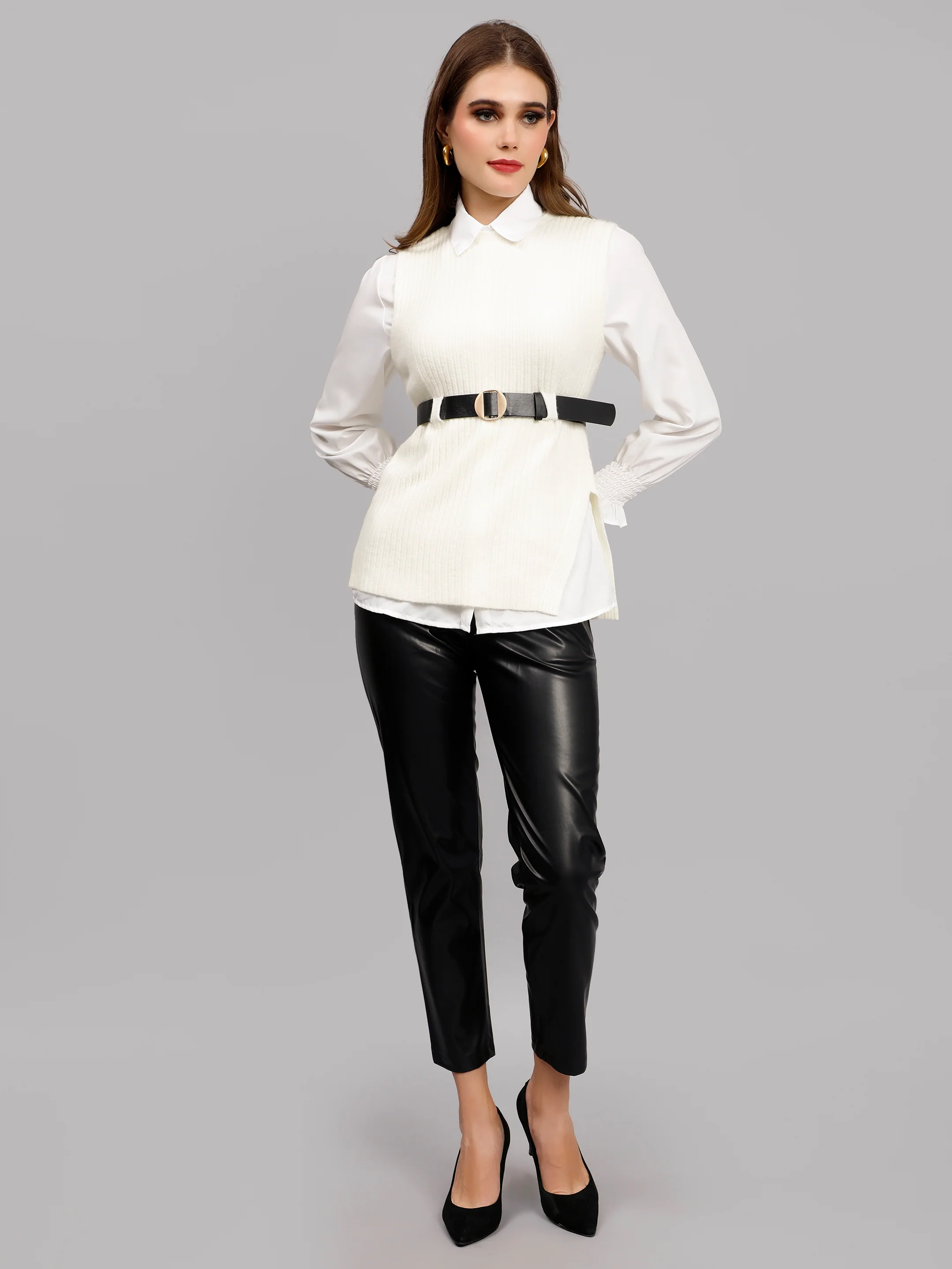 Knitted Winter Vest and Shirt Set - Image 15