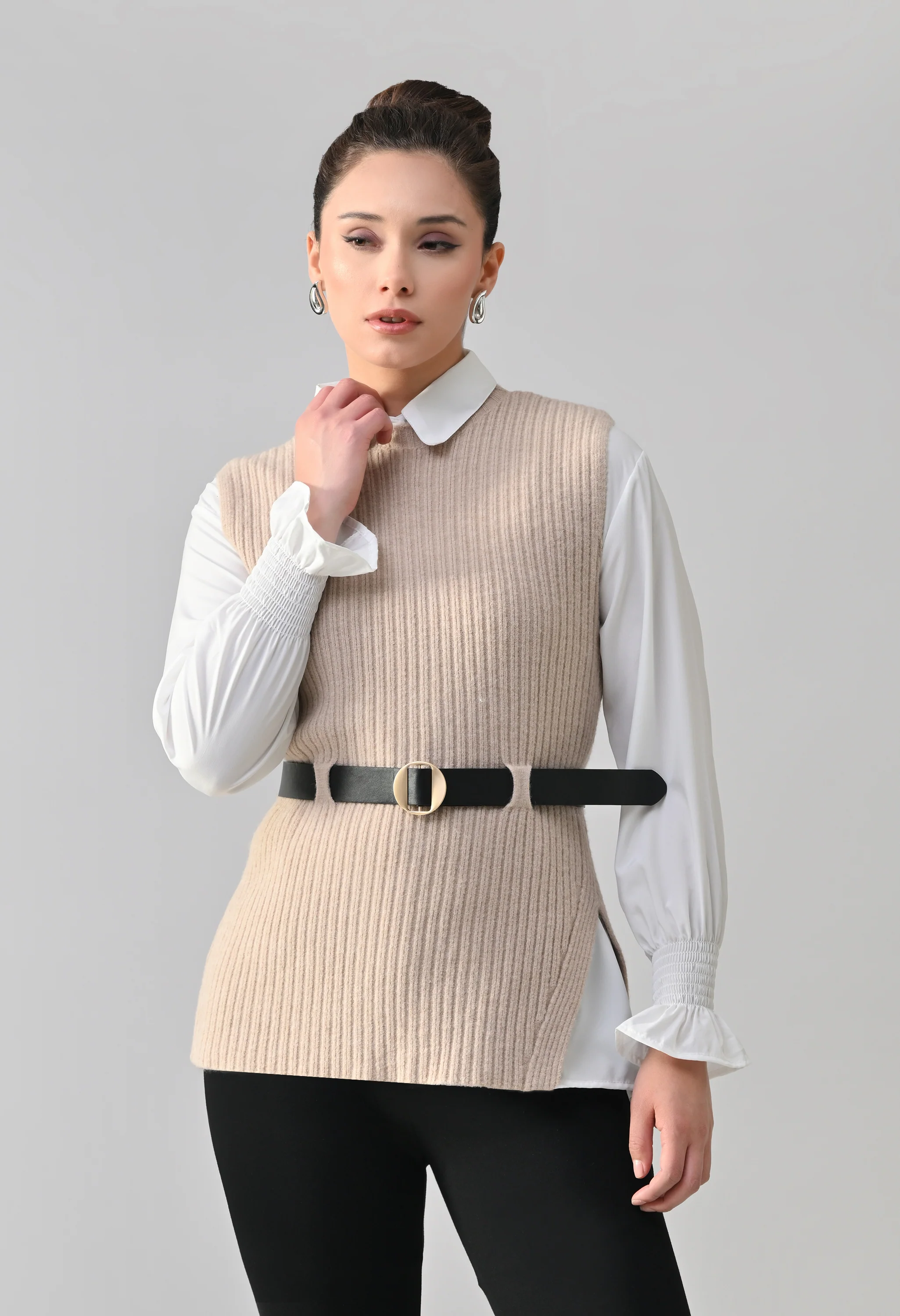 Knitted Winter Vest and Shirt Set - Image 24