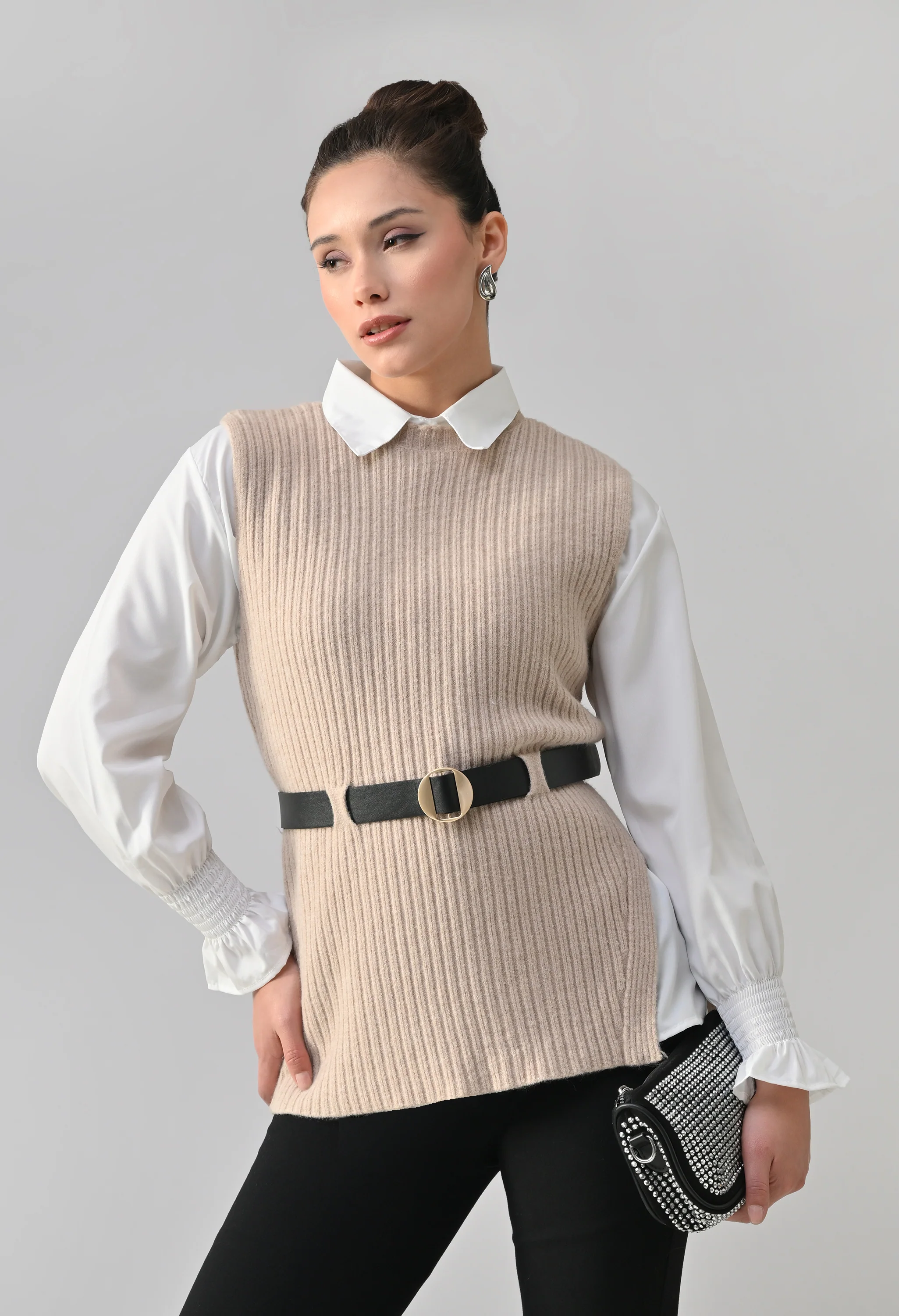 Knitted Winter Vest and Shirt Set - Image 25