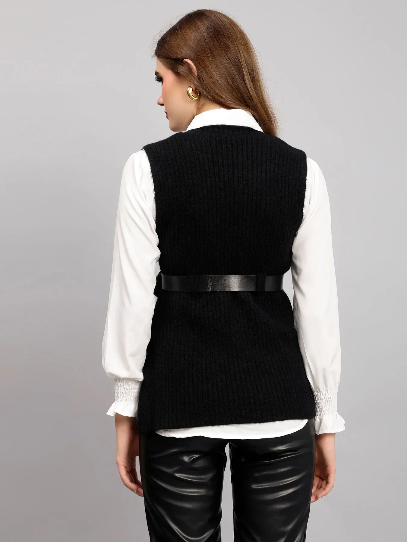 Knitted Winter Vest and Shirt Set - Image 7