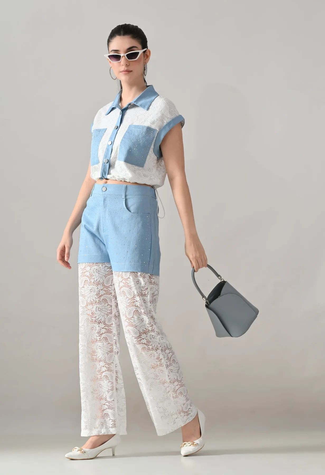 Lace & Lustre Two-Piece Set - Image 3