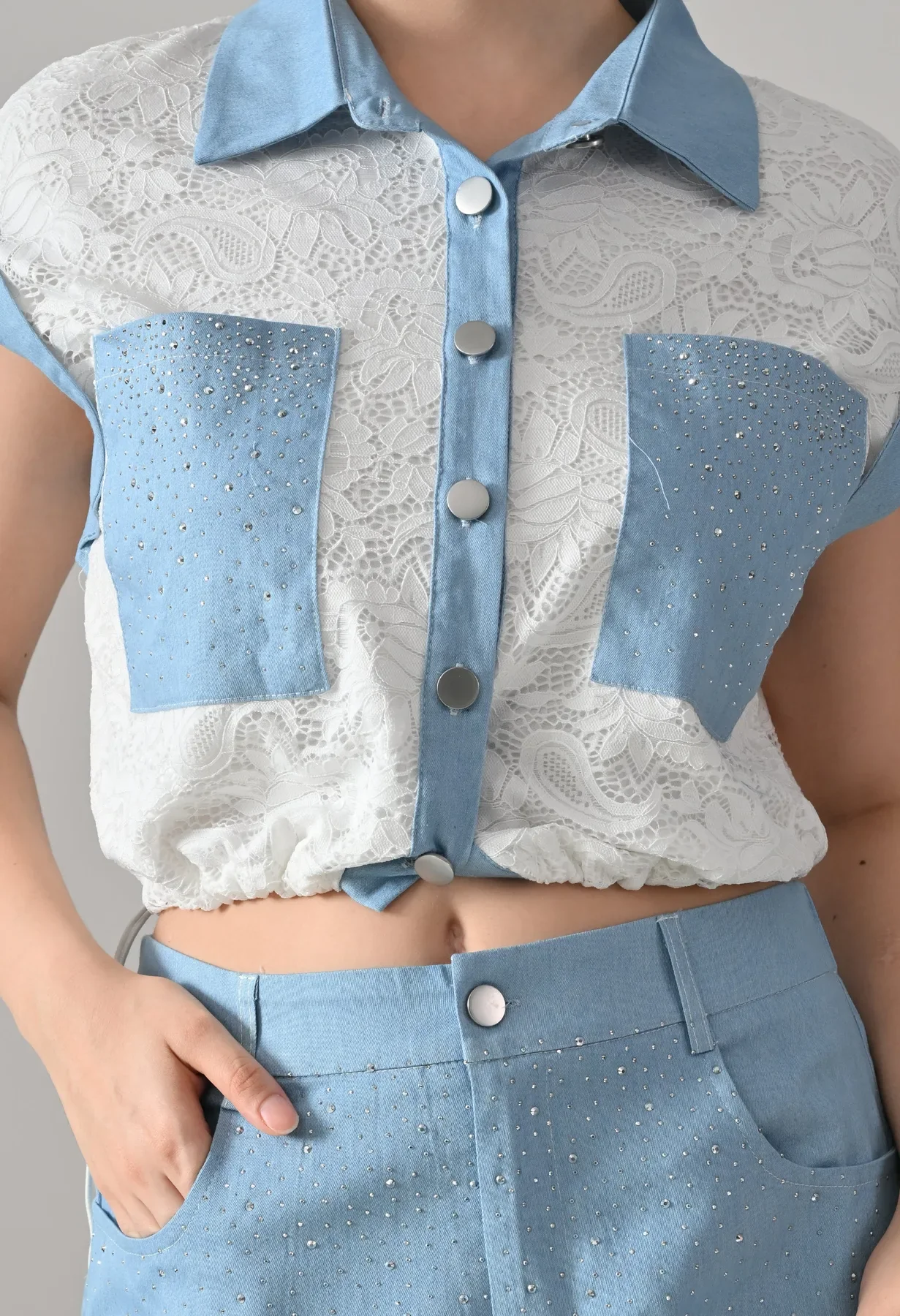 Lace & Lustre Two-Piece Set - Image 5