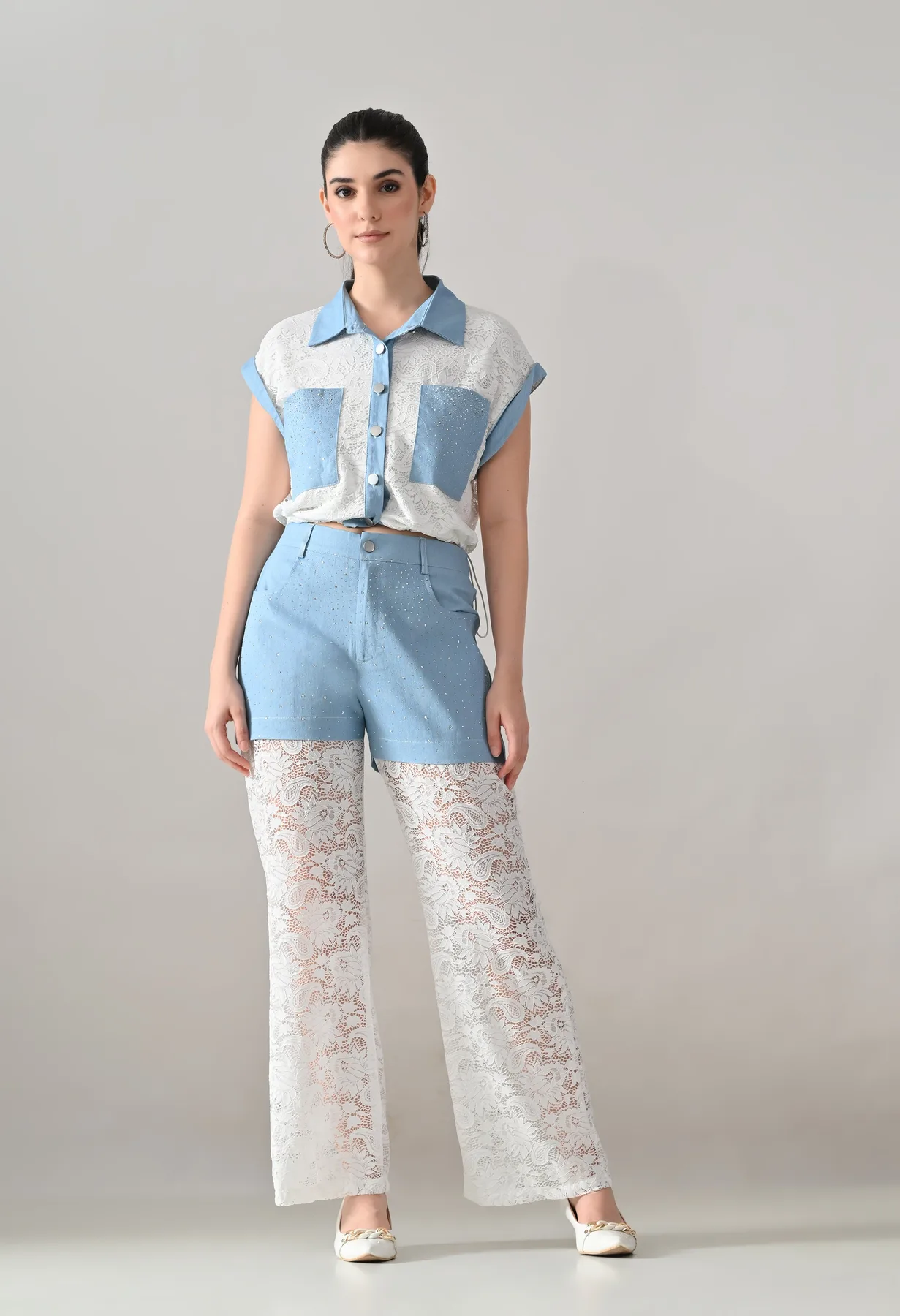 Lace & Lustre Two-Piece Set - Image 7