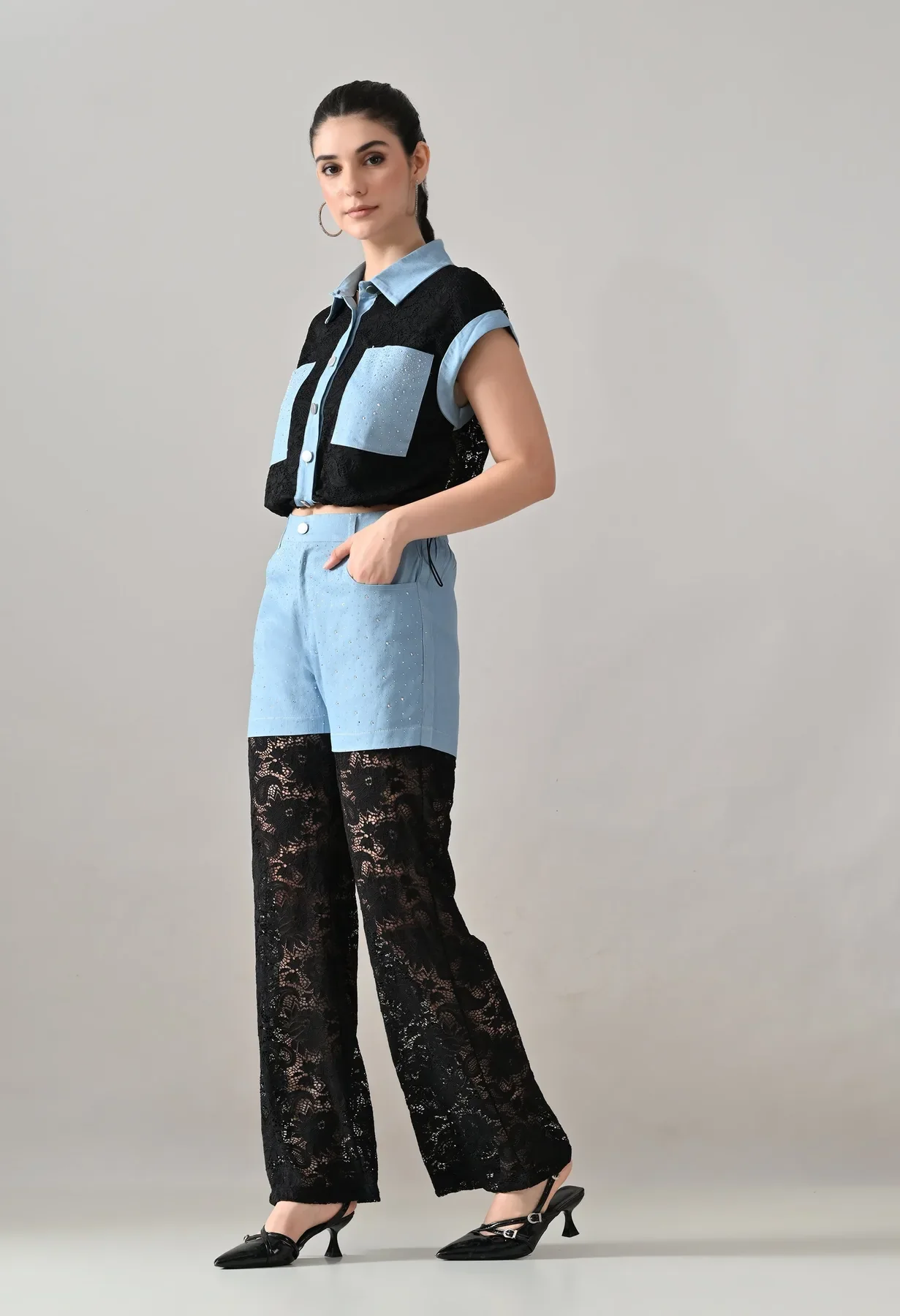 Lace & Lustre Two-Piece Set - Image 9