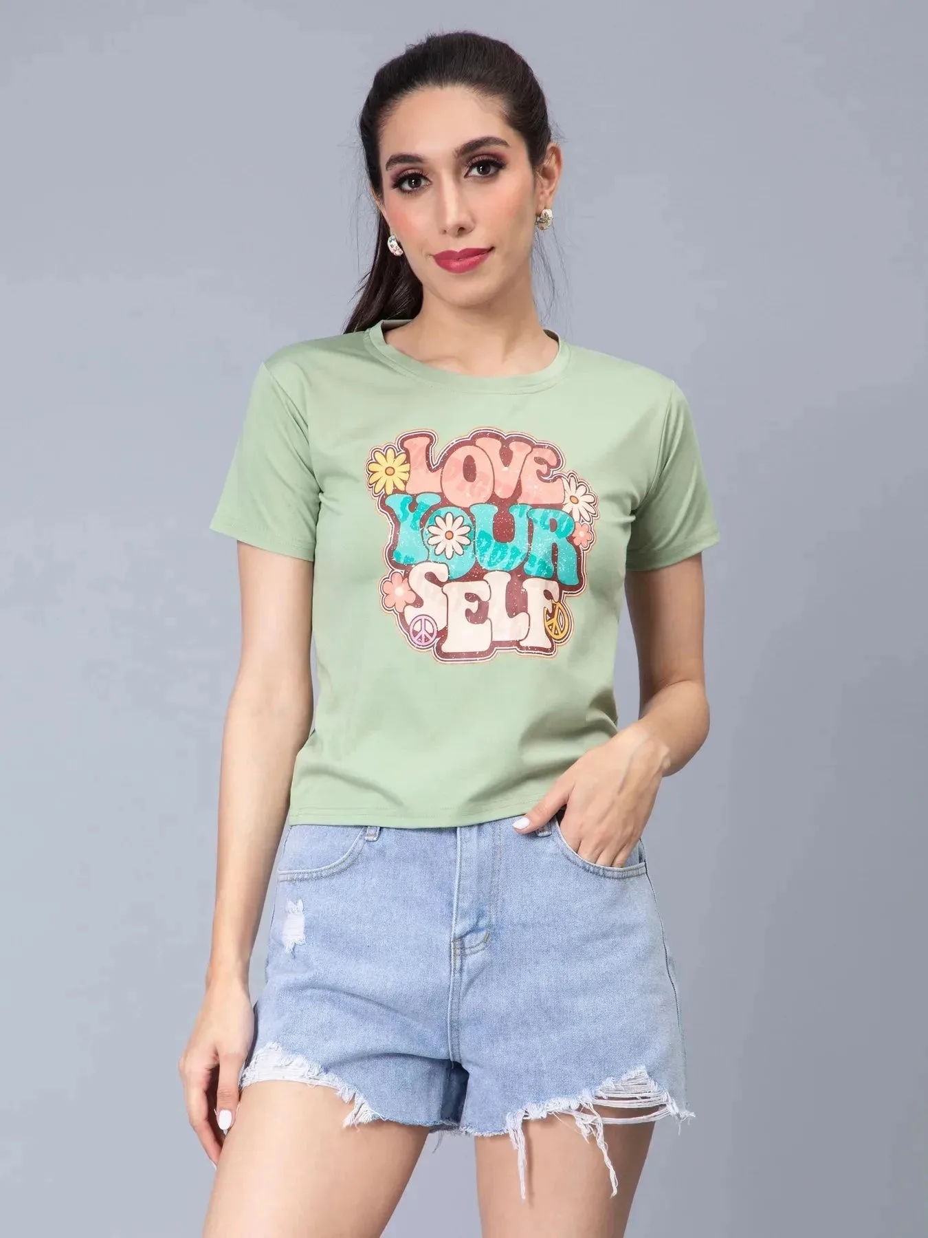Love Your Self Print T-Shirt - Image 6