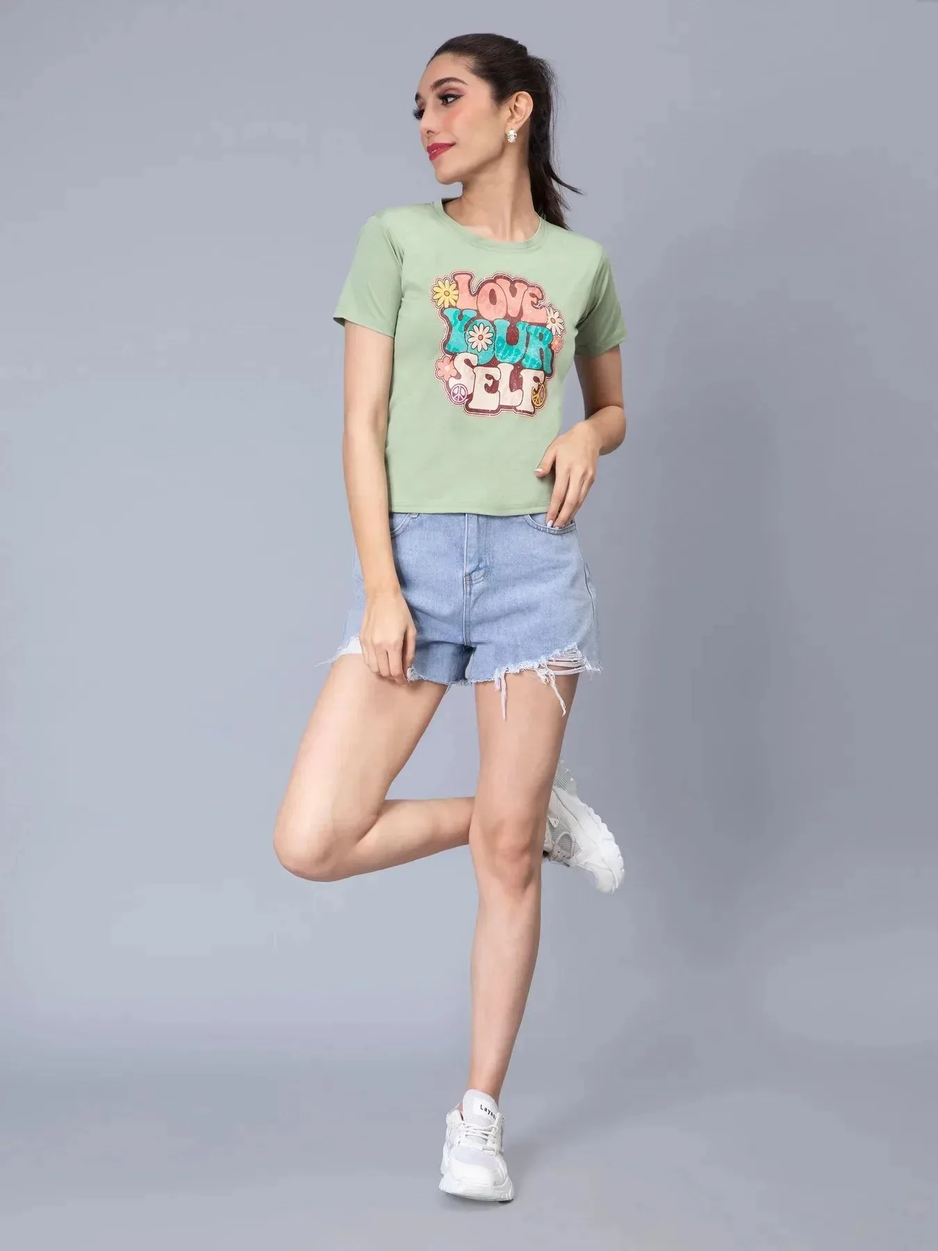 Love Your Self Print T-Shirt - Image 9