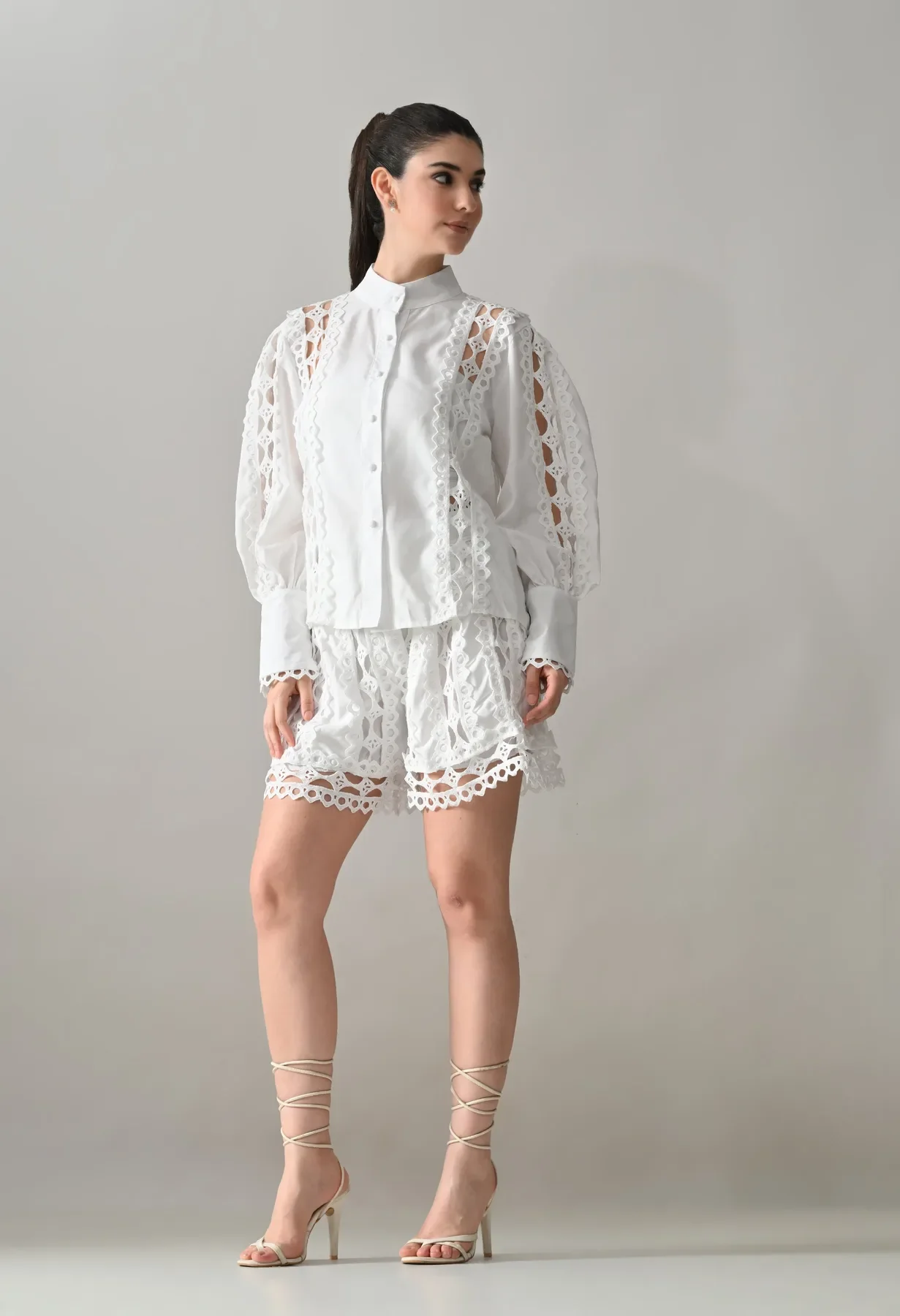 Luxe Lace-Work Two-Piece Set - Image 3