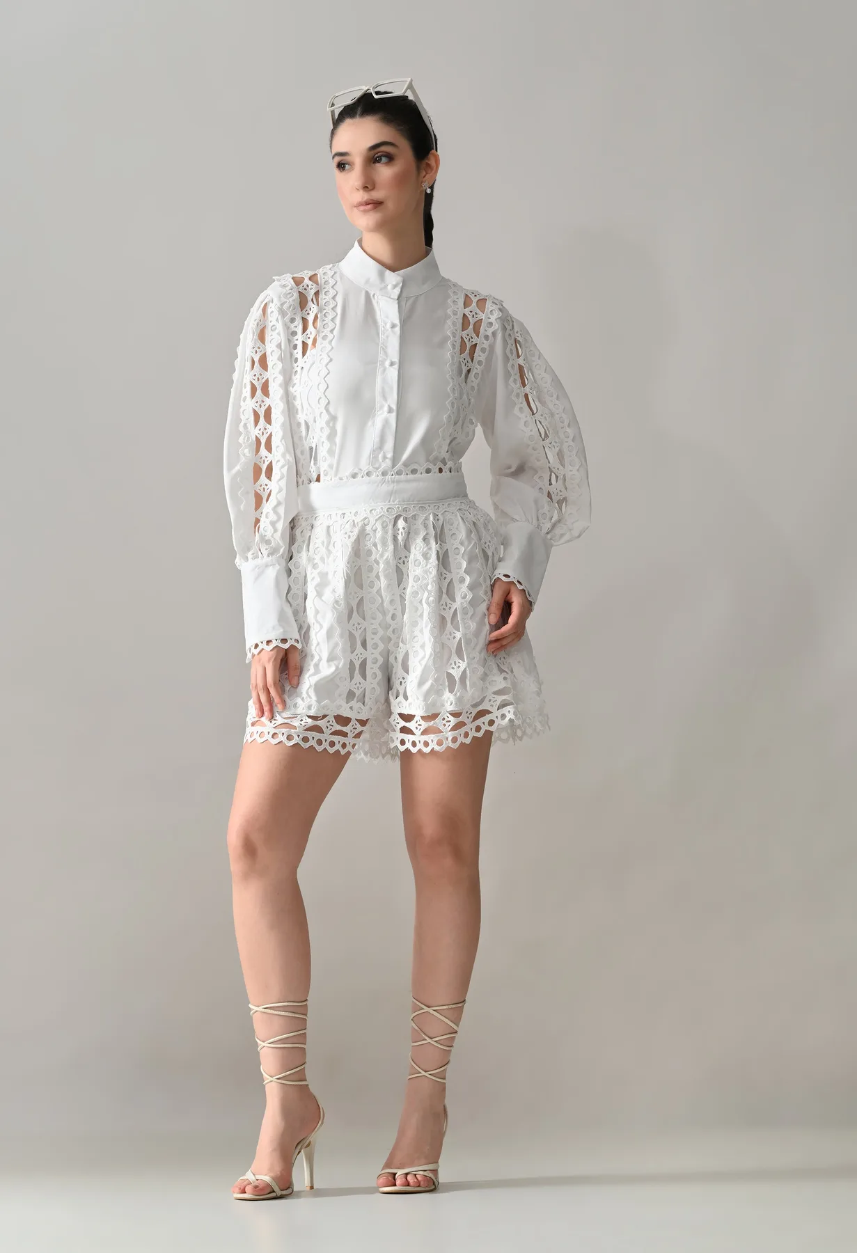 Luxe Lace-Work Two-Piece Set - Image 4