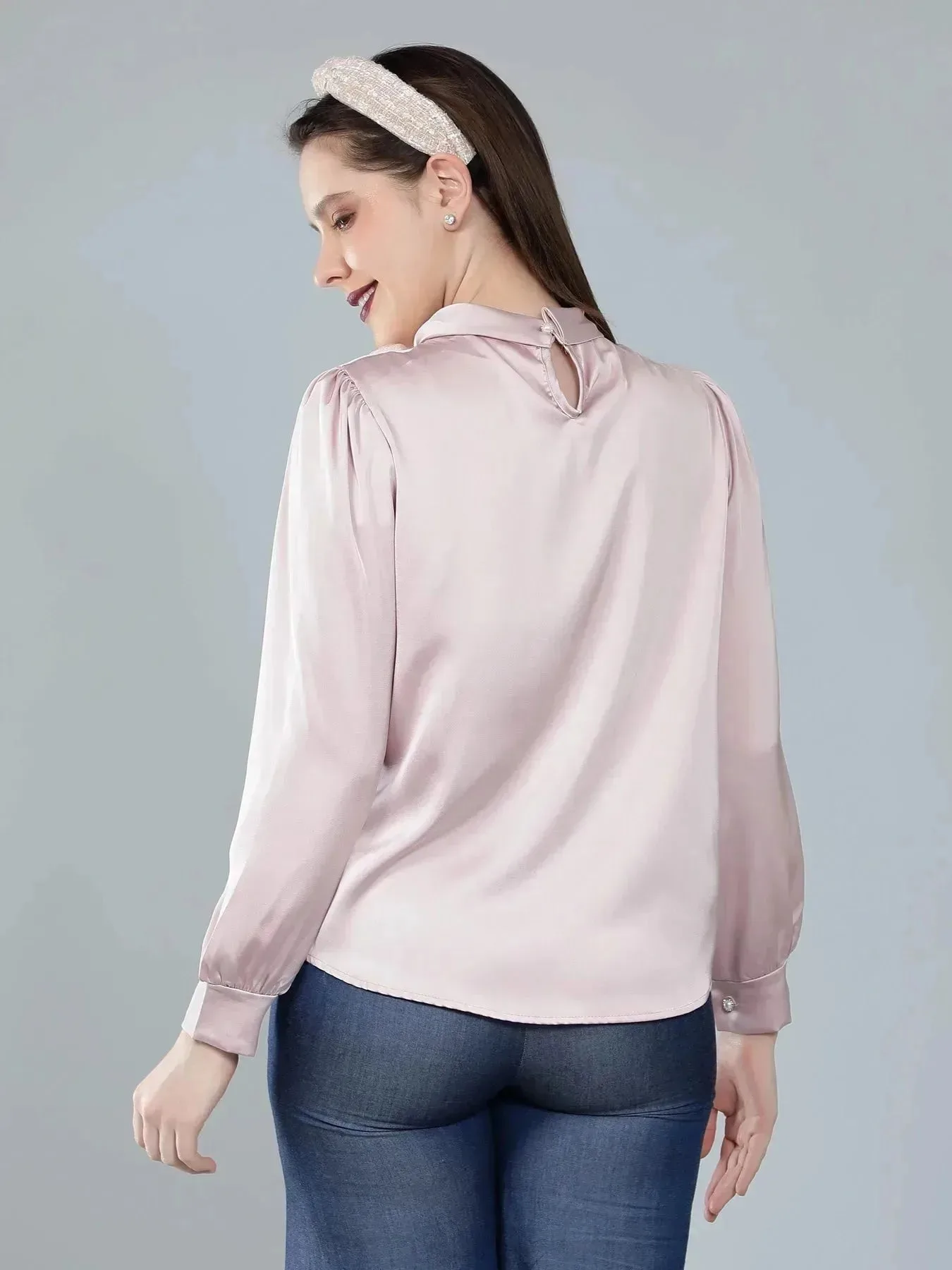 Mandarin Collar Blouse - Image 10