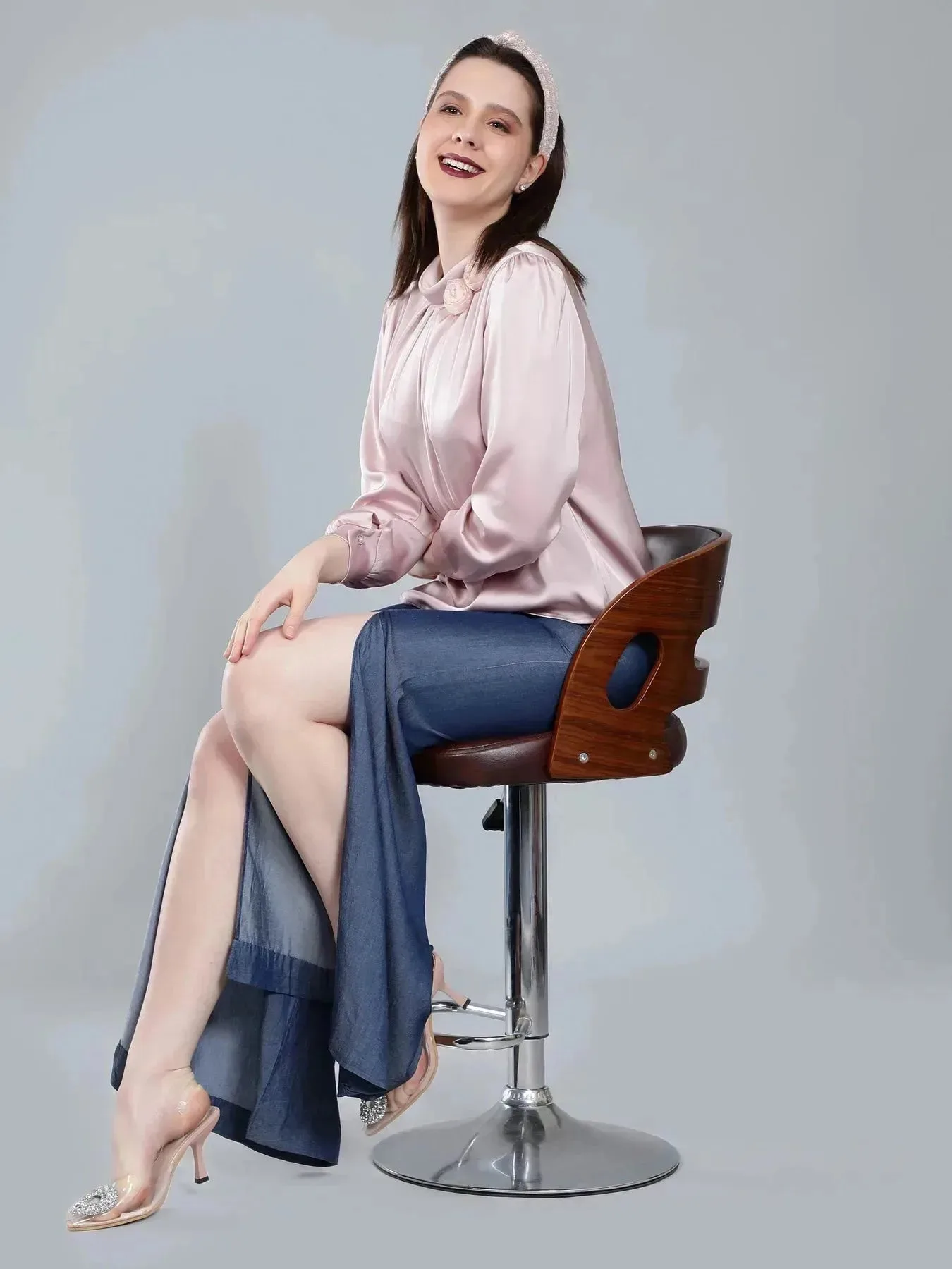 Mandarin Collar Blouse - Image 12