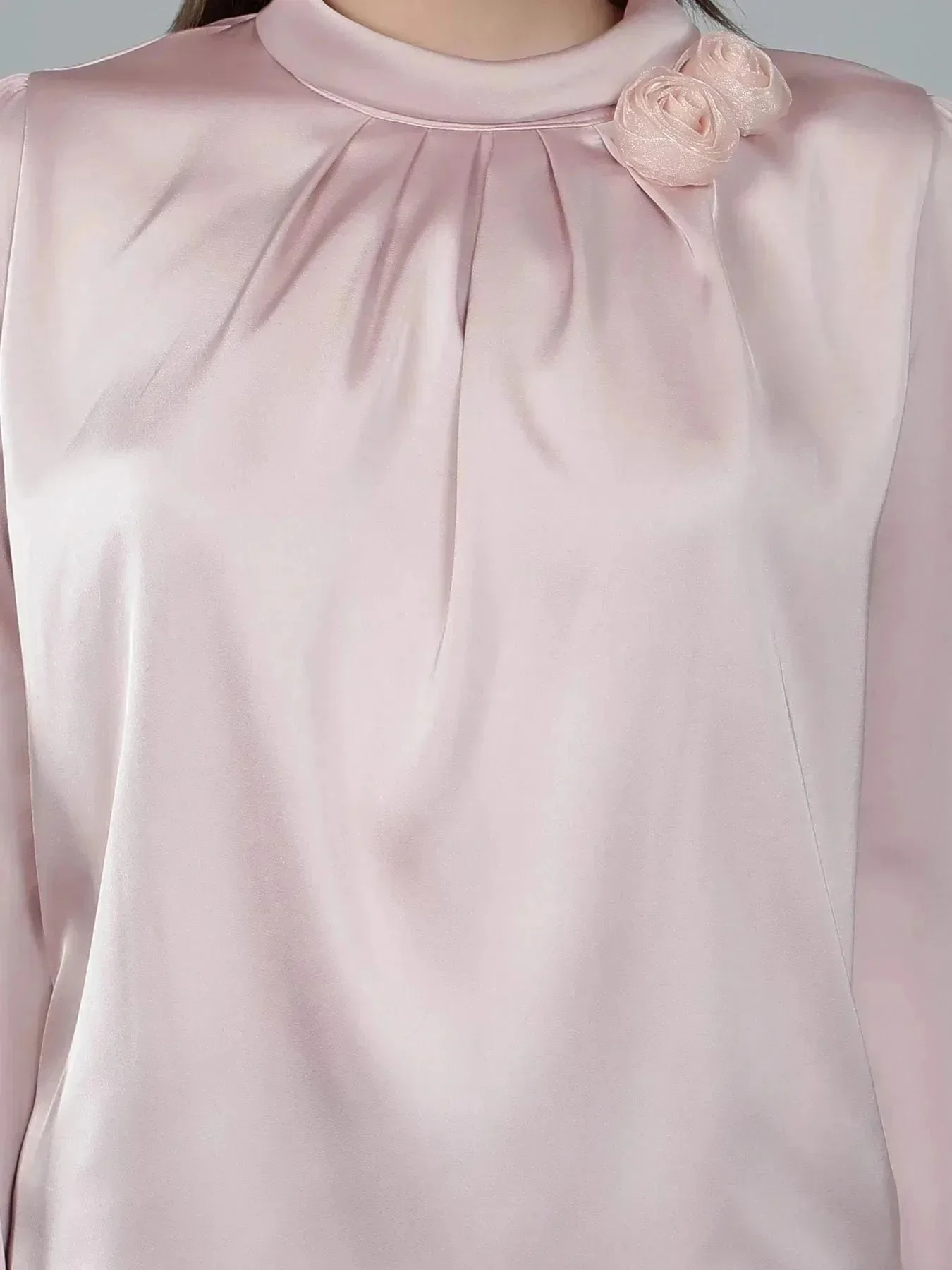 Mandarin Collar Blouse - Image 8