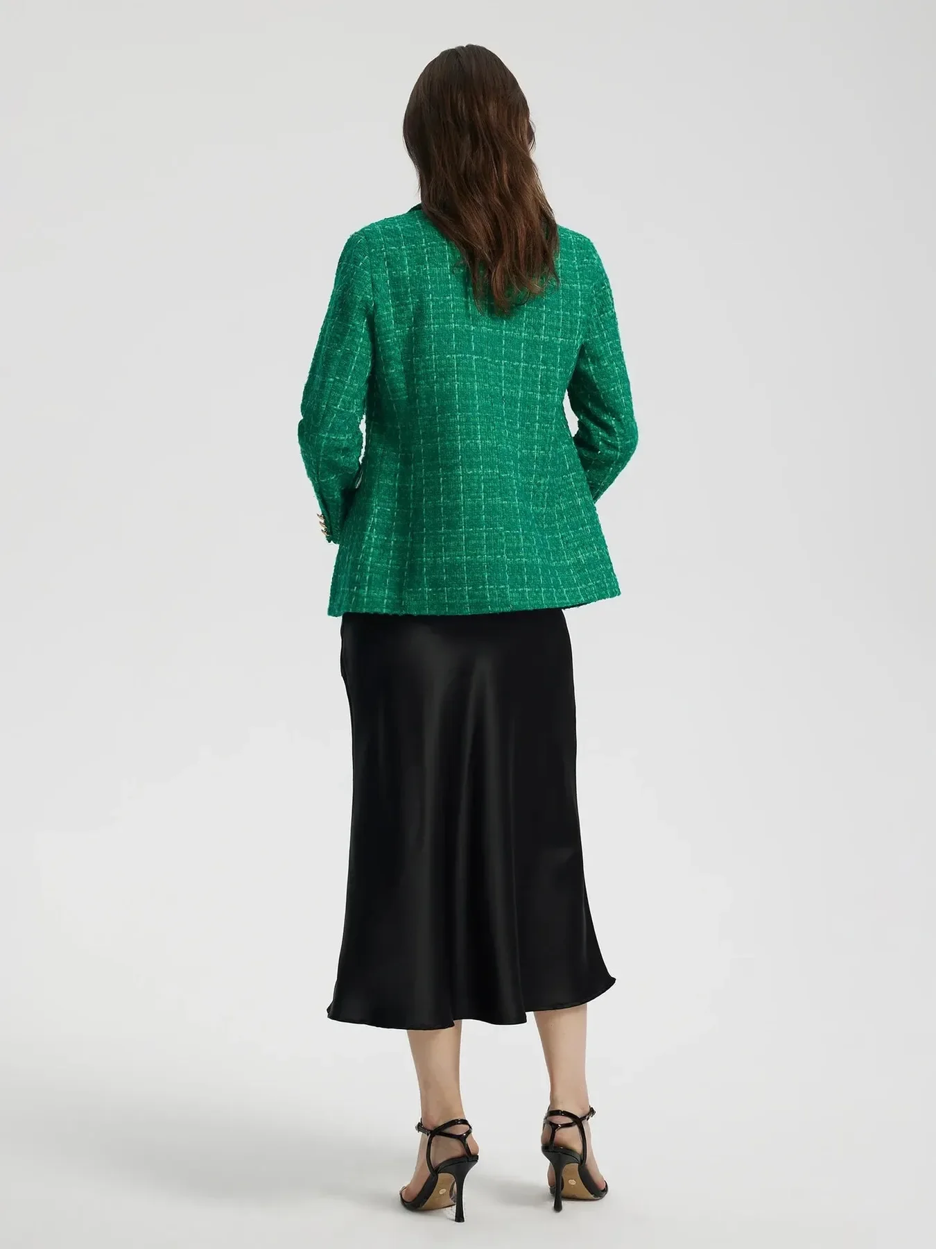 Plaid Tweed Blazer - Image 8