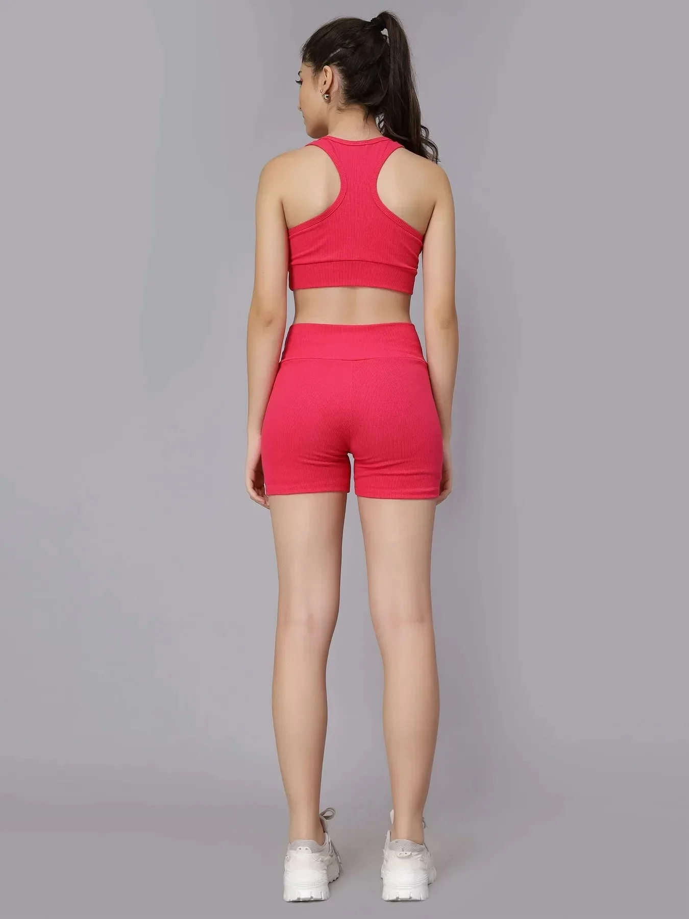 Rib Knit Two Piece Athleisure Set - Image 14
