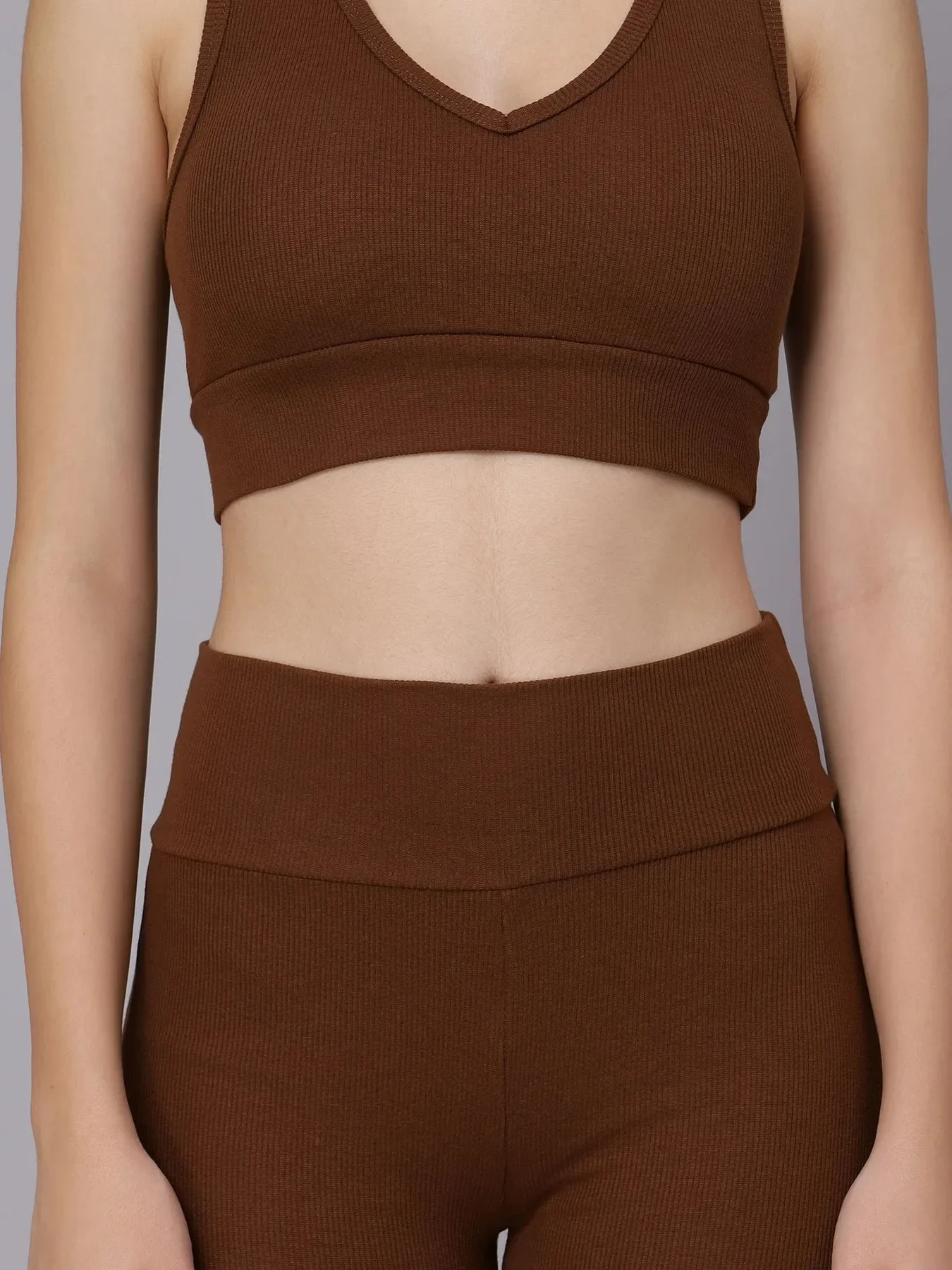 Rib Knit Two Piece Athleisure Set - Image 20