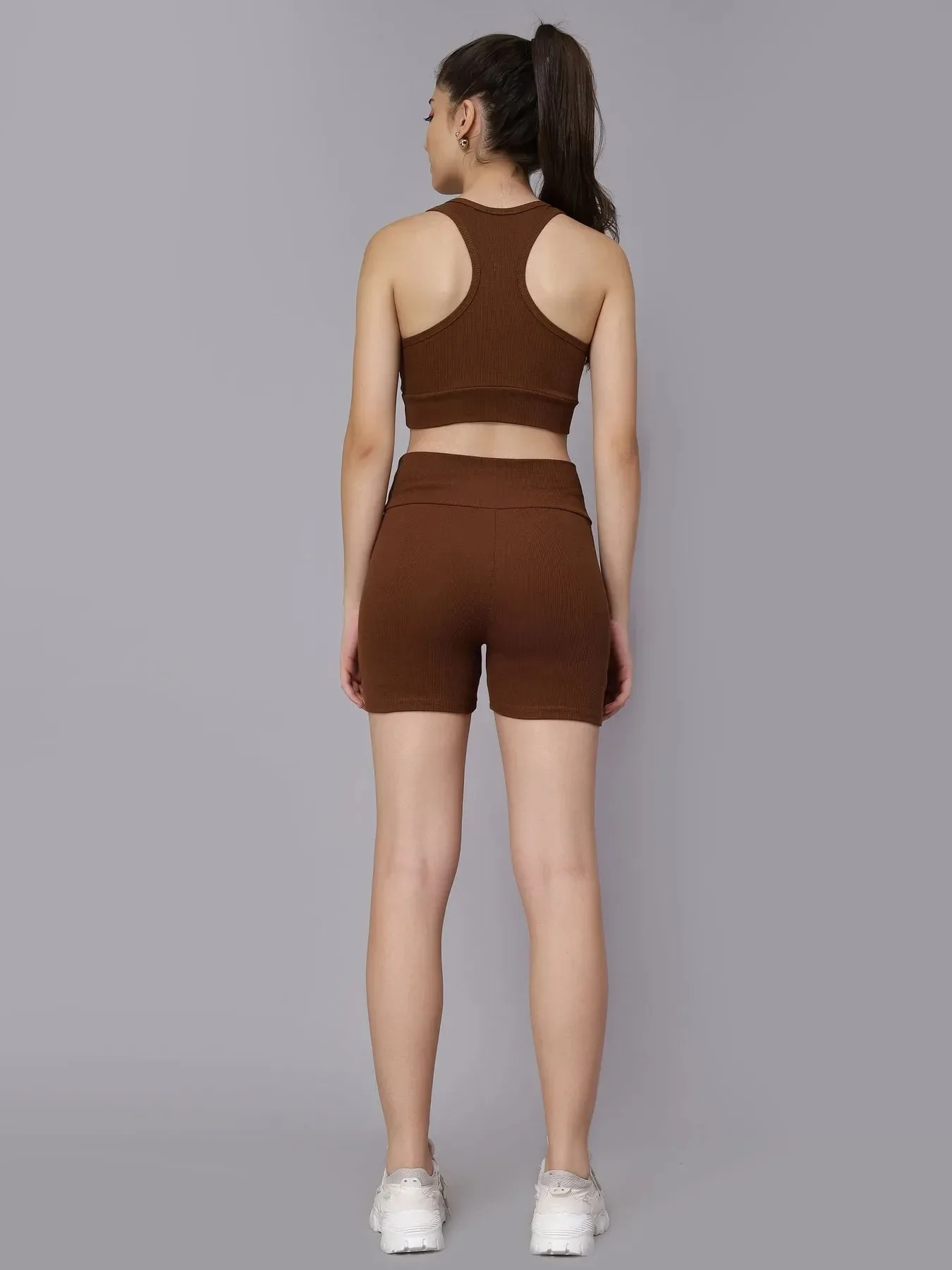 Rib Knit Two Piece Athleisure Set - Image 21