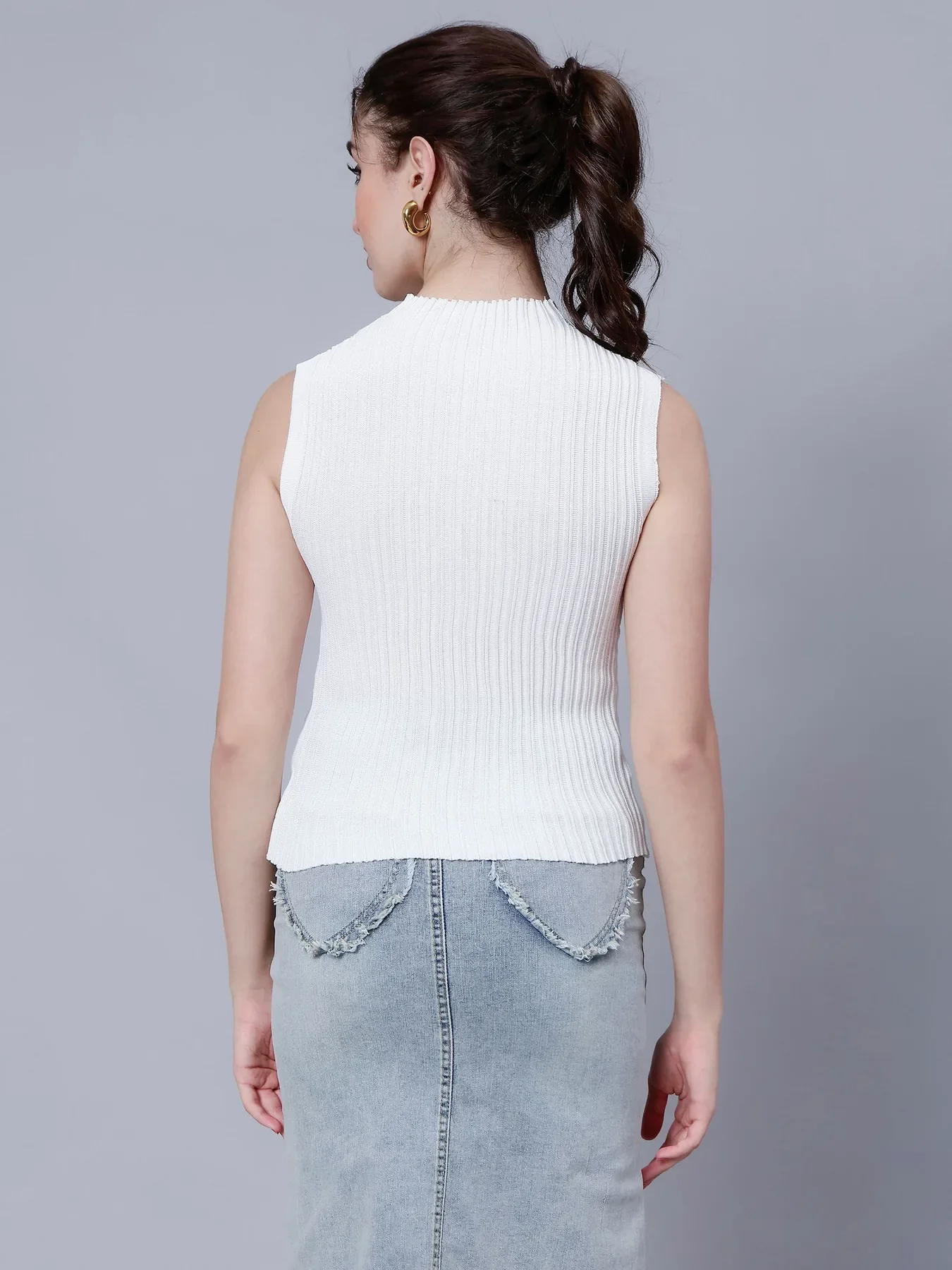 Ribbed Knit Tank Top - Image 11
