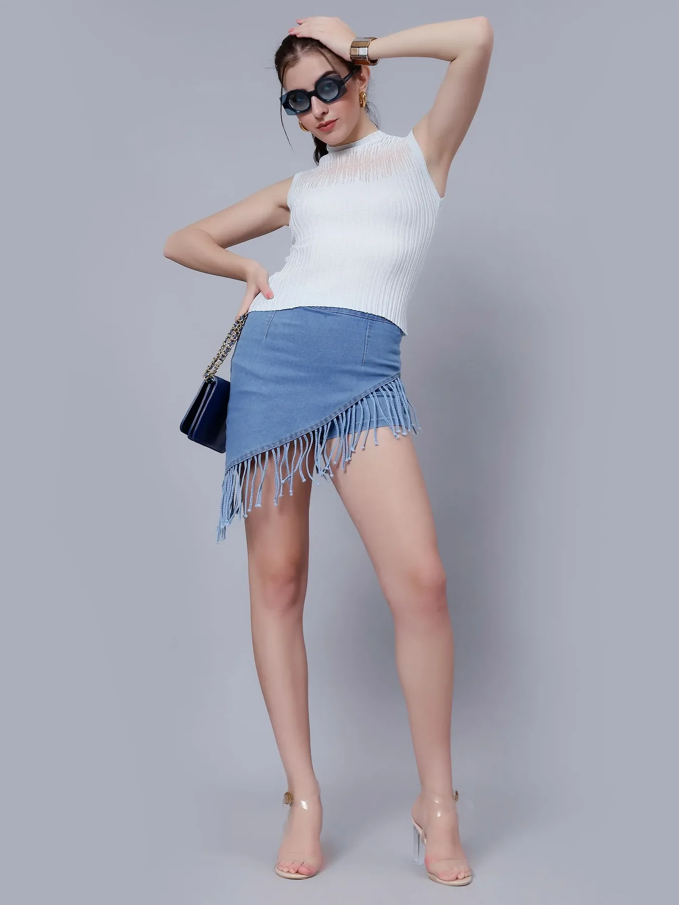 Ribbed Knit Tank Top - Image 23