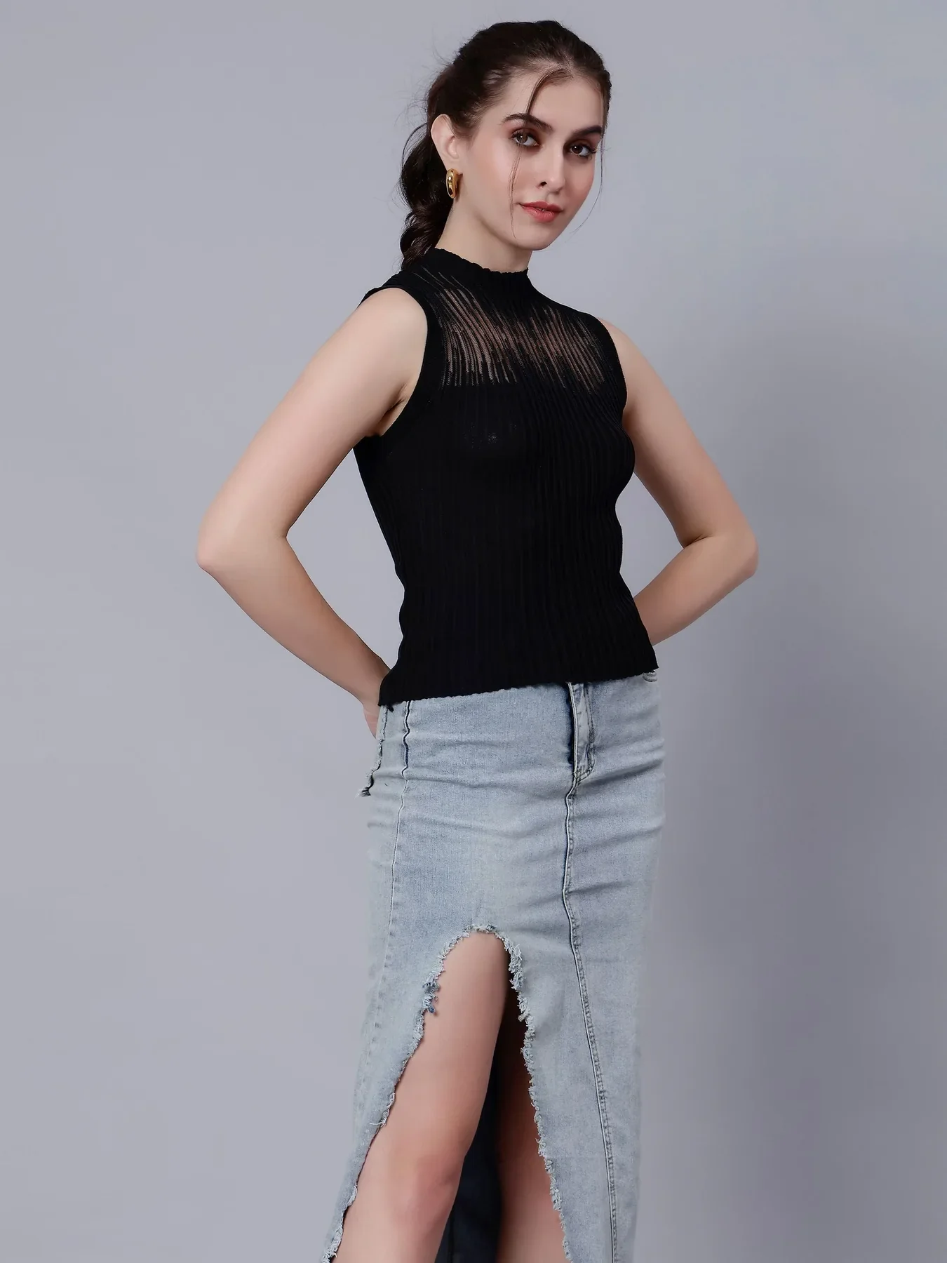 Ribbed Knit Tank Top - Image 3