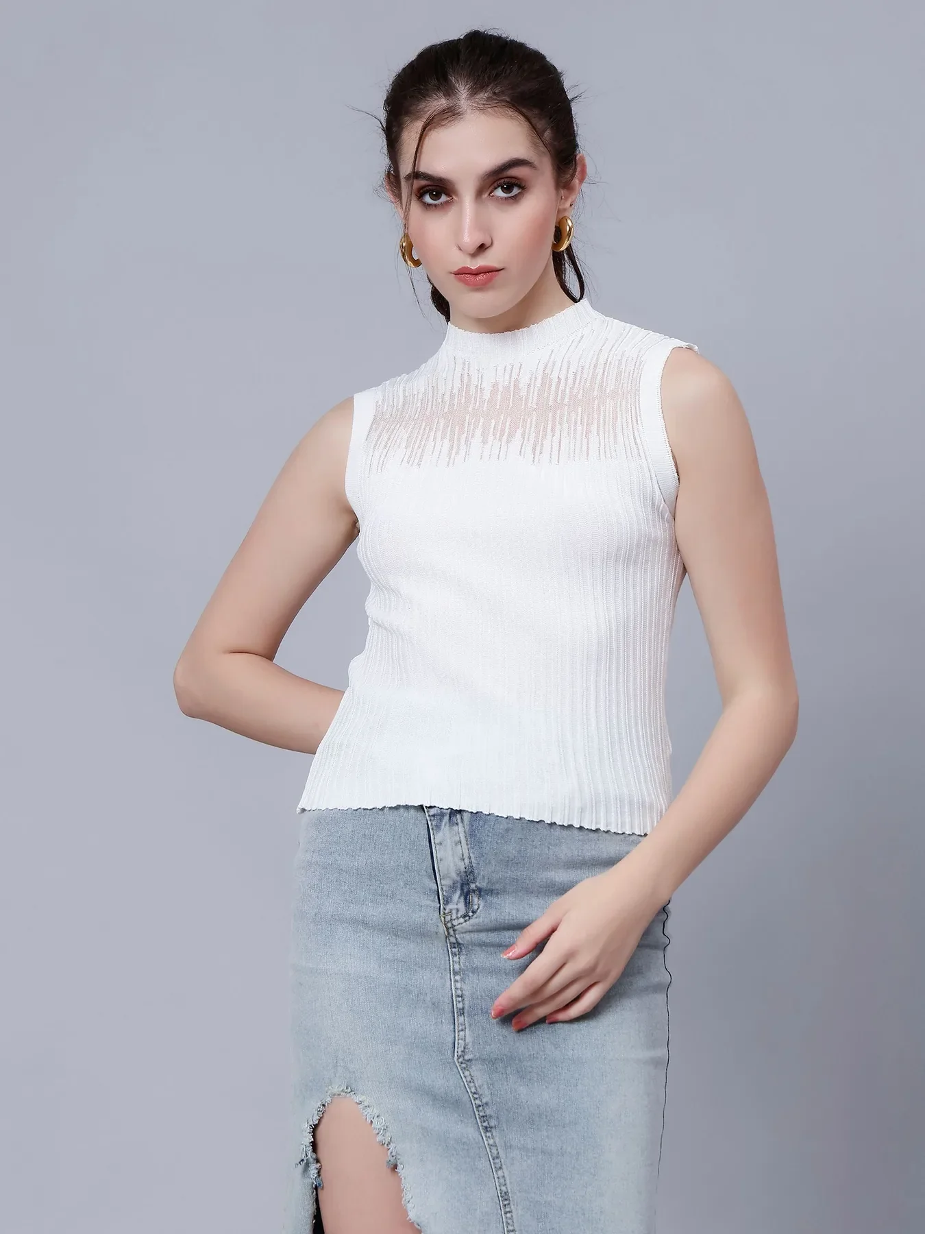 Ribbed Knit Tank Top - Image 7