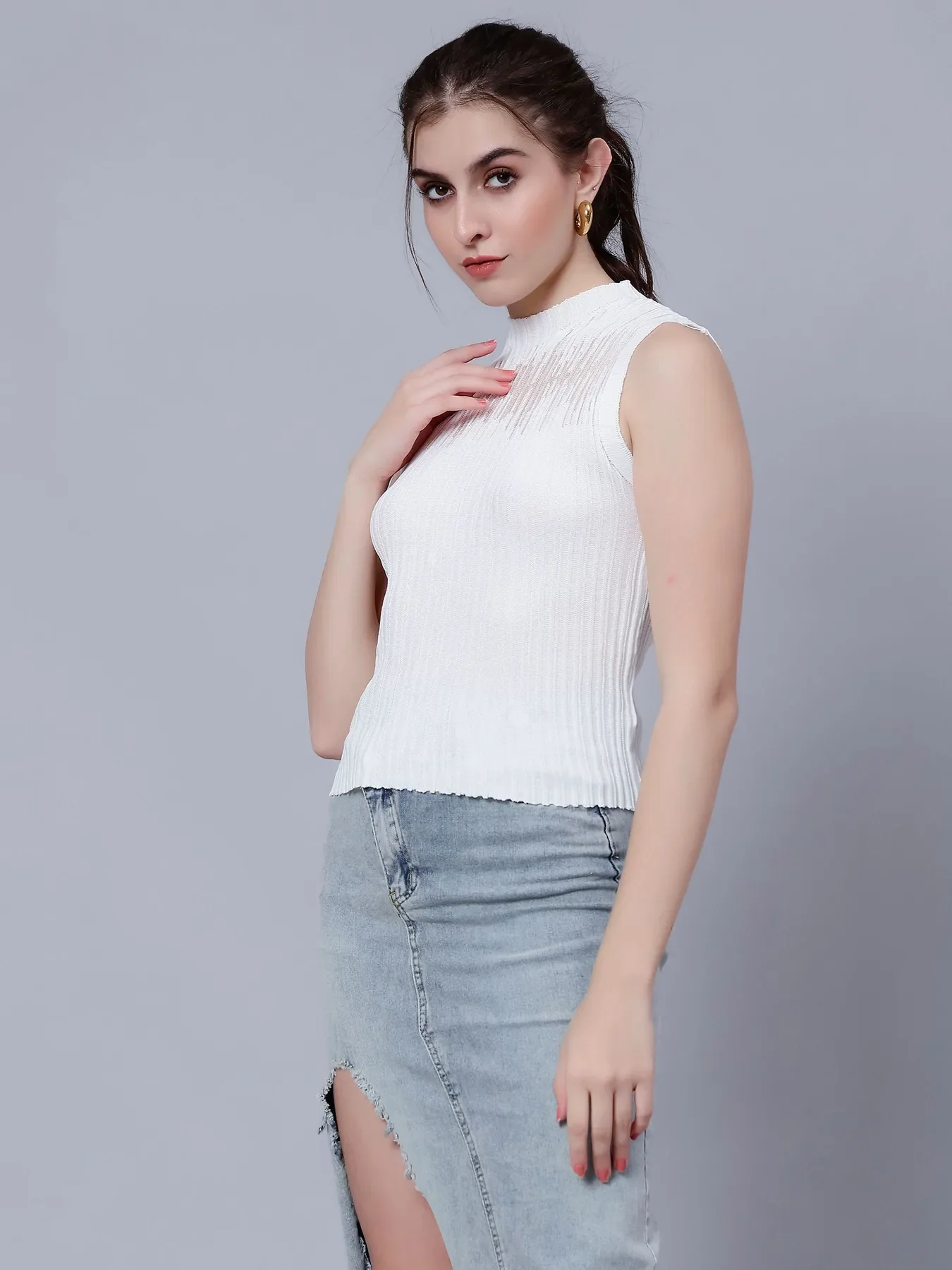 Ribbed Knit Tank Top - Image 8