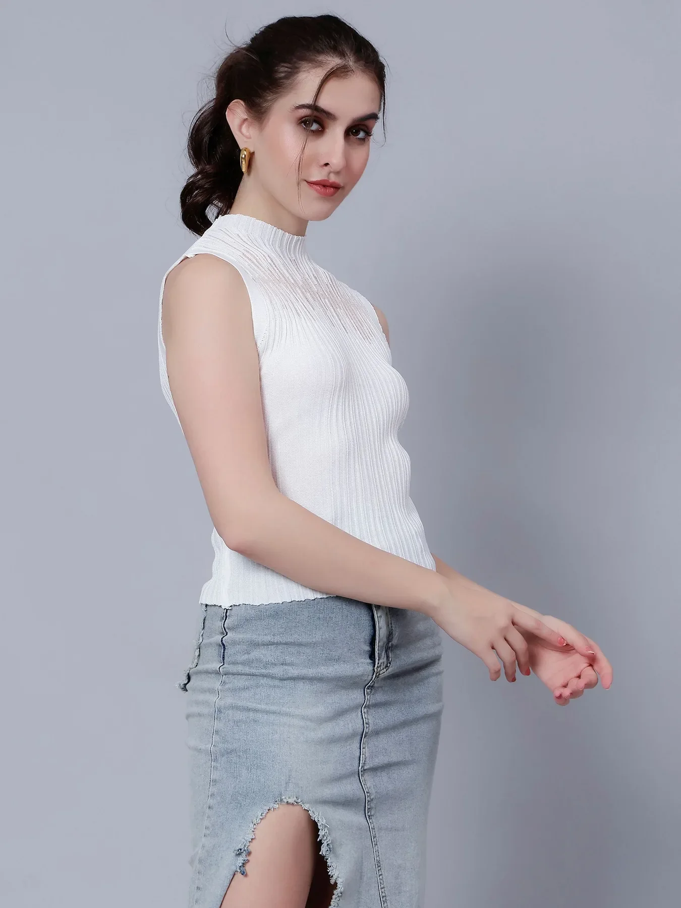 Ribbed Knit Tank Top - Image 9