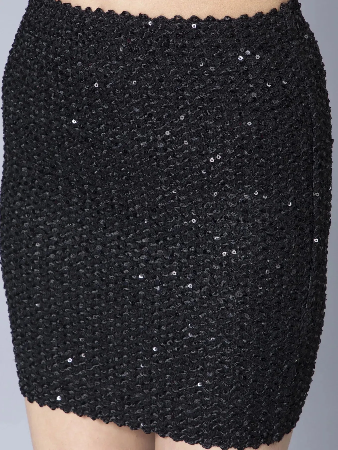 Sequined Knitted Skirt - Image 25