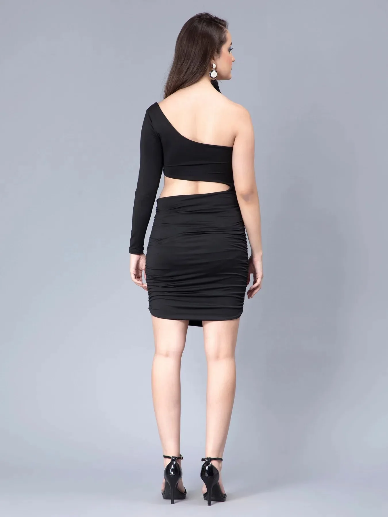 Sexy Hollow Out Short Dress - Image 3