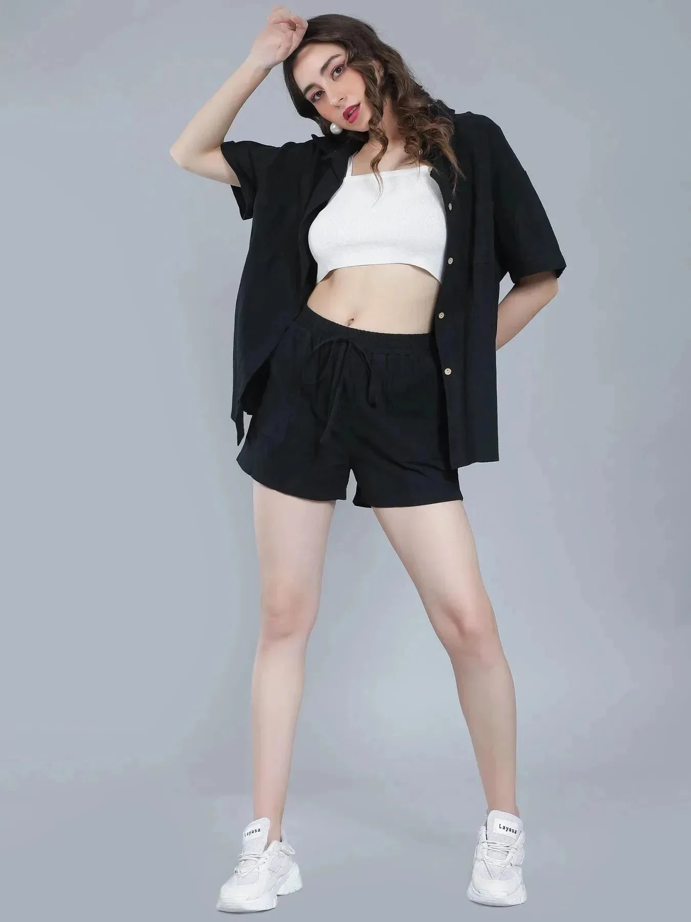Shirt Shorts Two-Piece Casual Set - Image 14