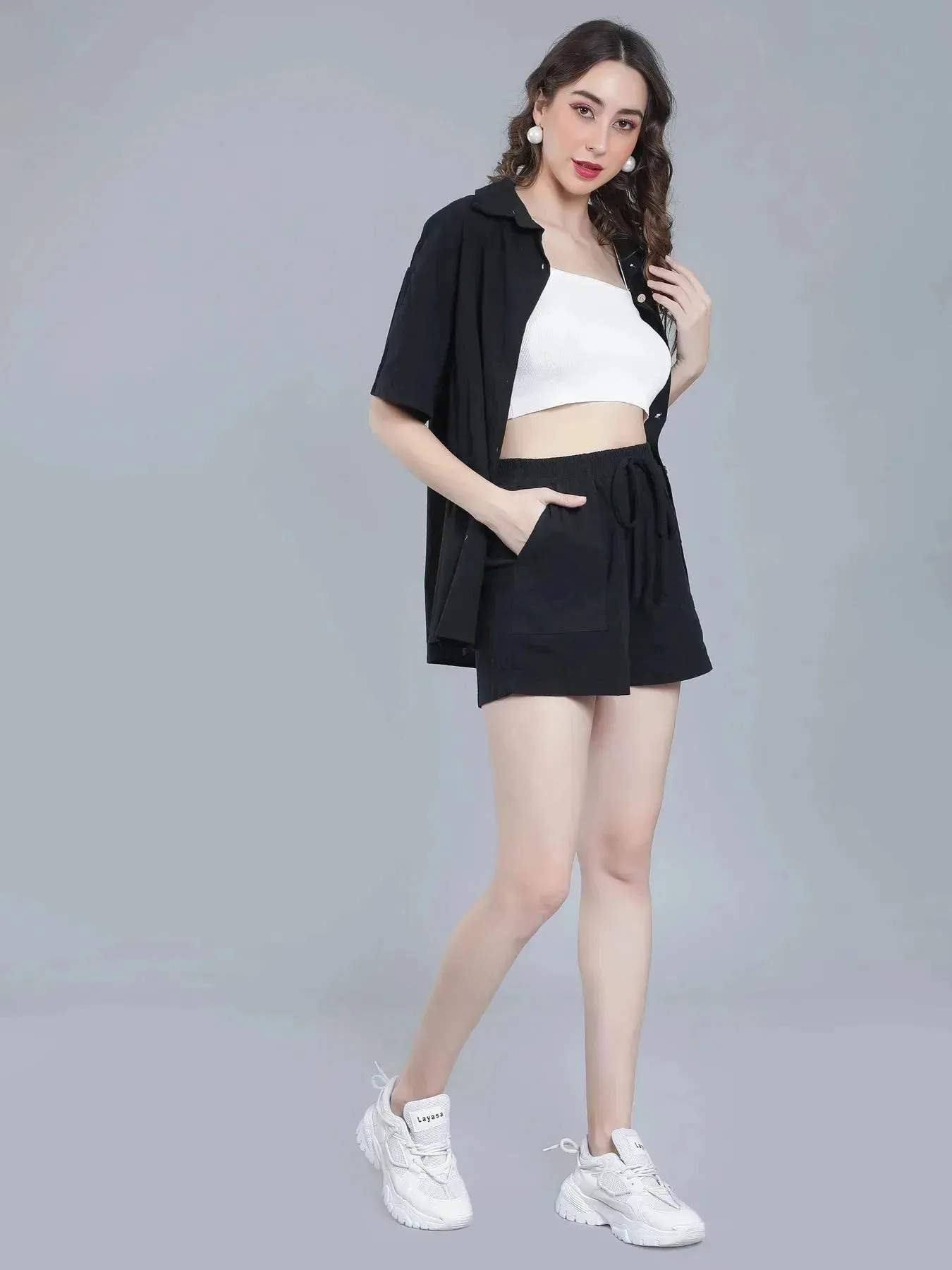 Shirt Shorts Two-Piece Casual Set - Image 16
