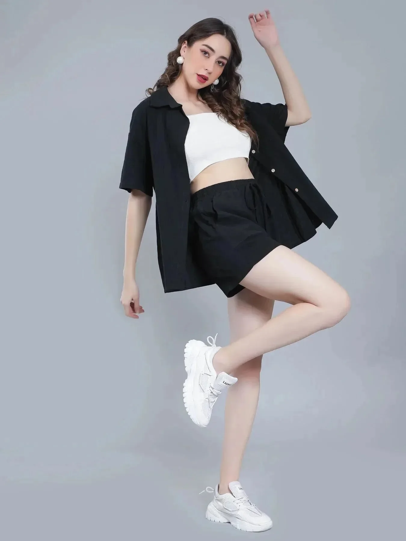 Shirt Shorts Two-Piece Casual Set - Image 18