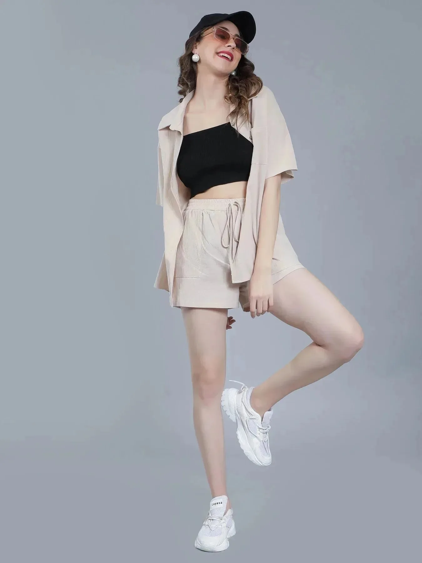 Shirt Shorts Two-Piece Casual Set - Image 21