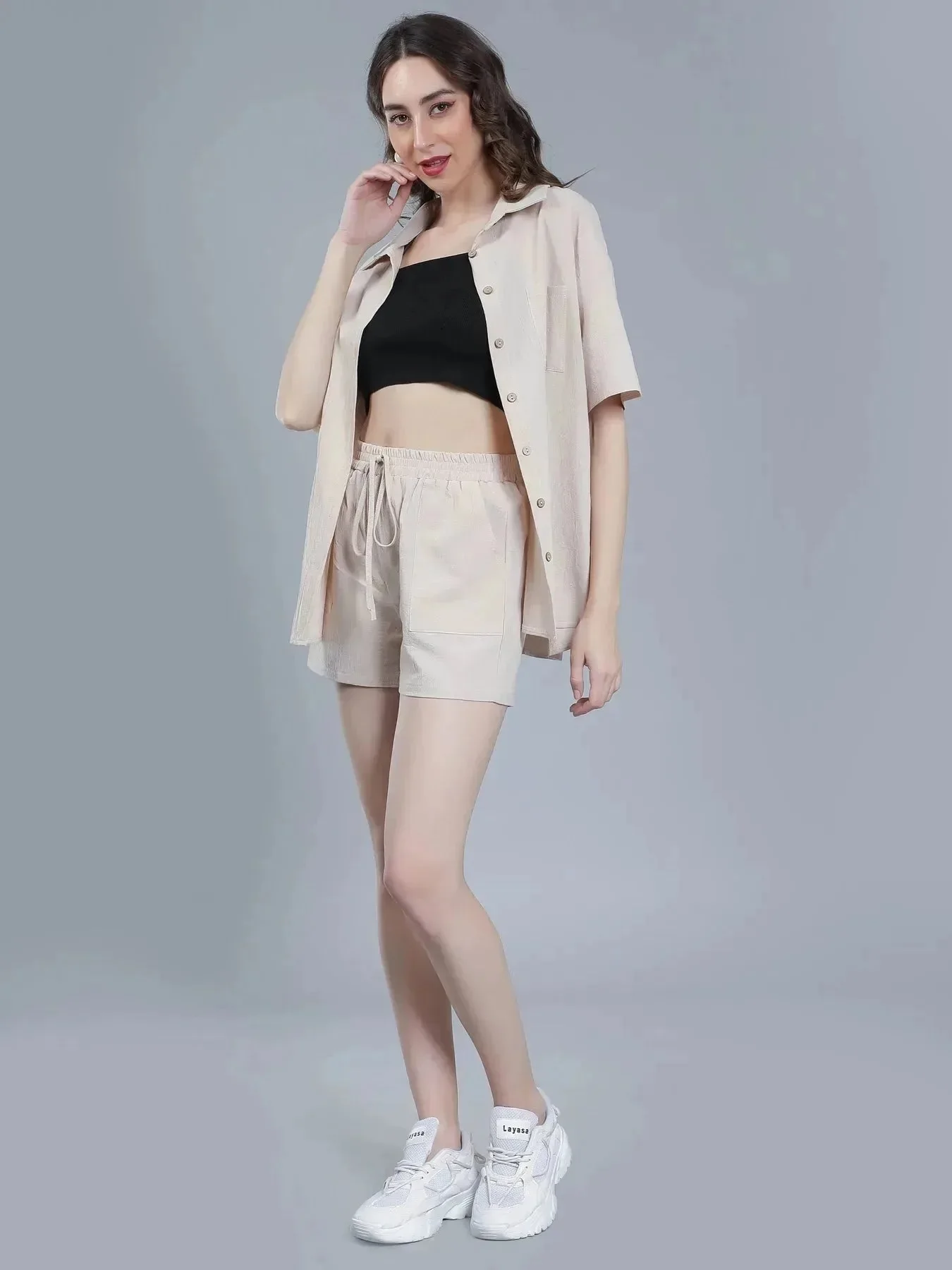 Shirt Shorts Two-Piece Casual Set - Image 22