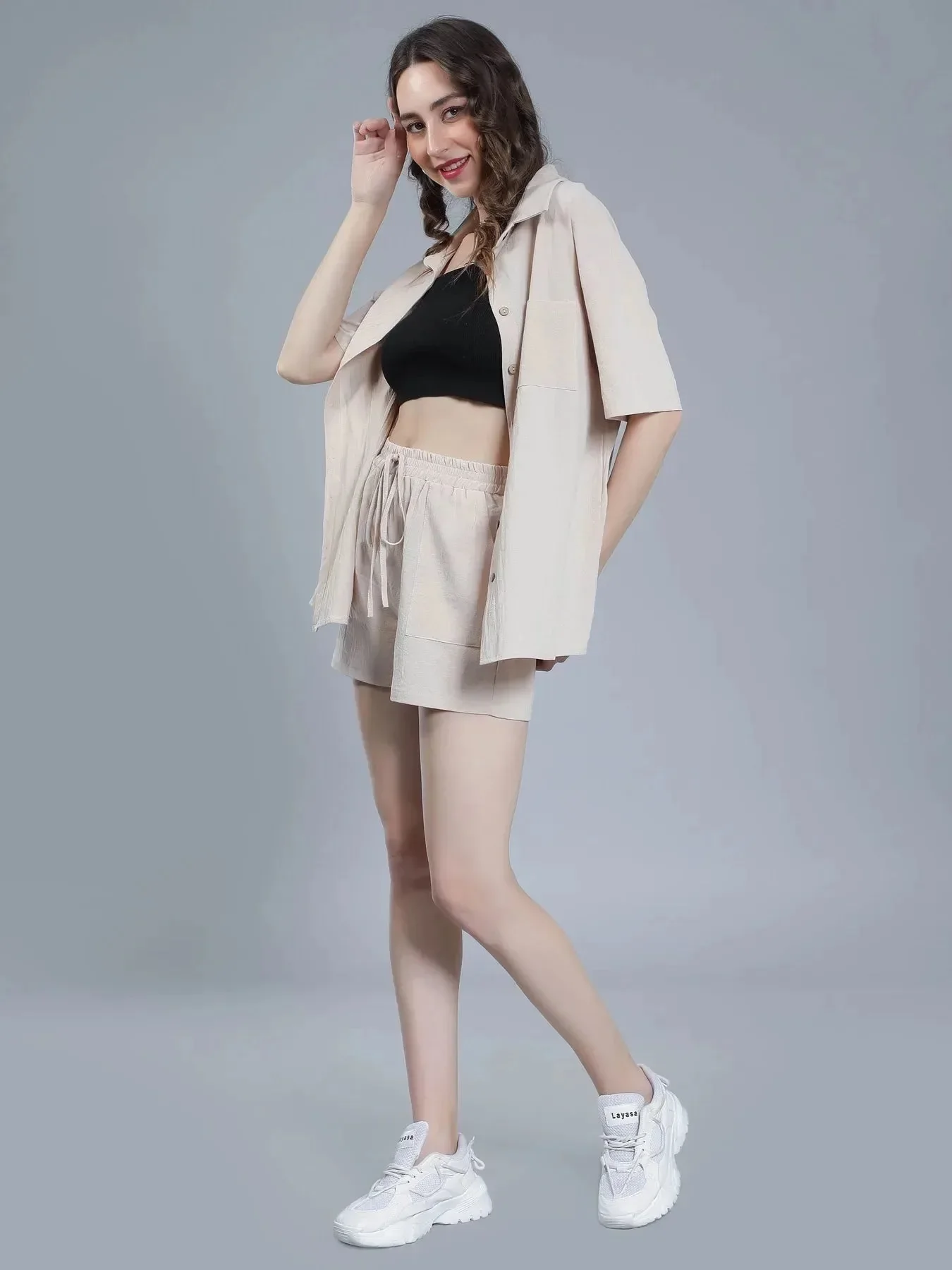 Shirt Shorts Two-Piece Casual Set - Image 4