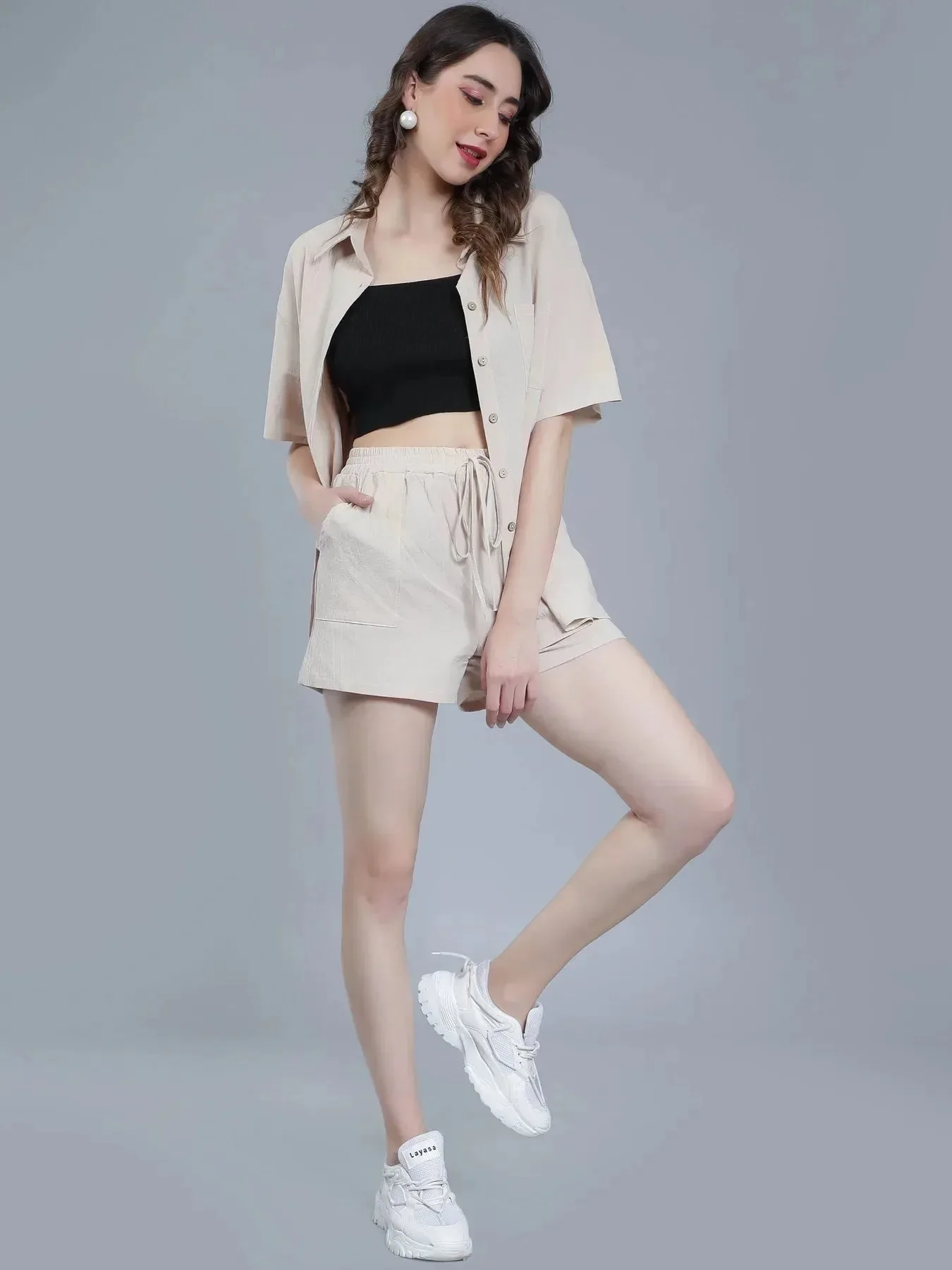 Shirt Shorts Two-Piece Casual Set - Image 5