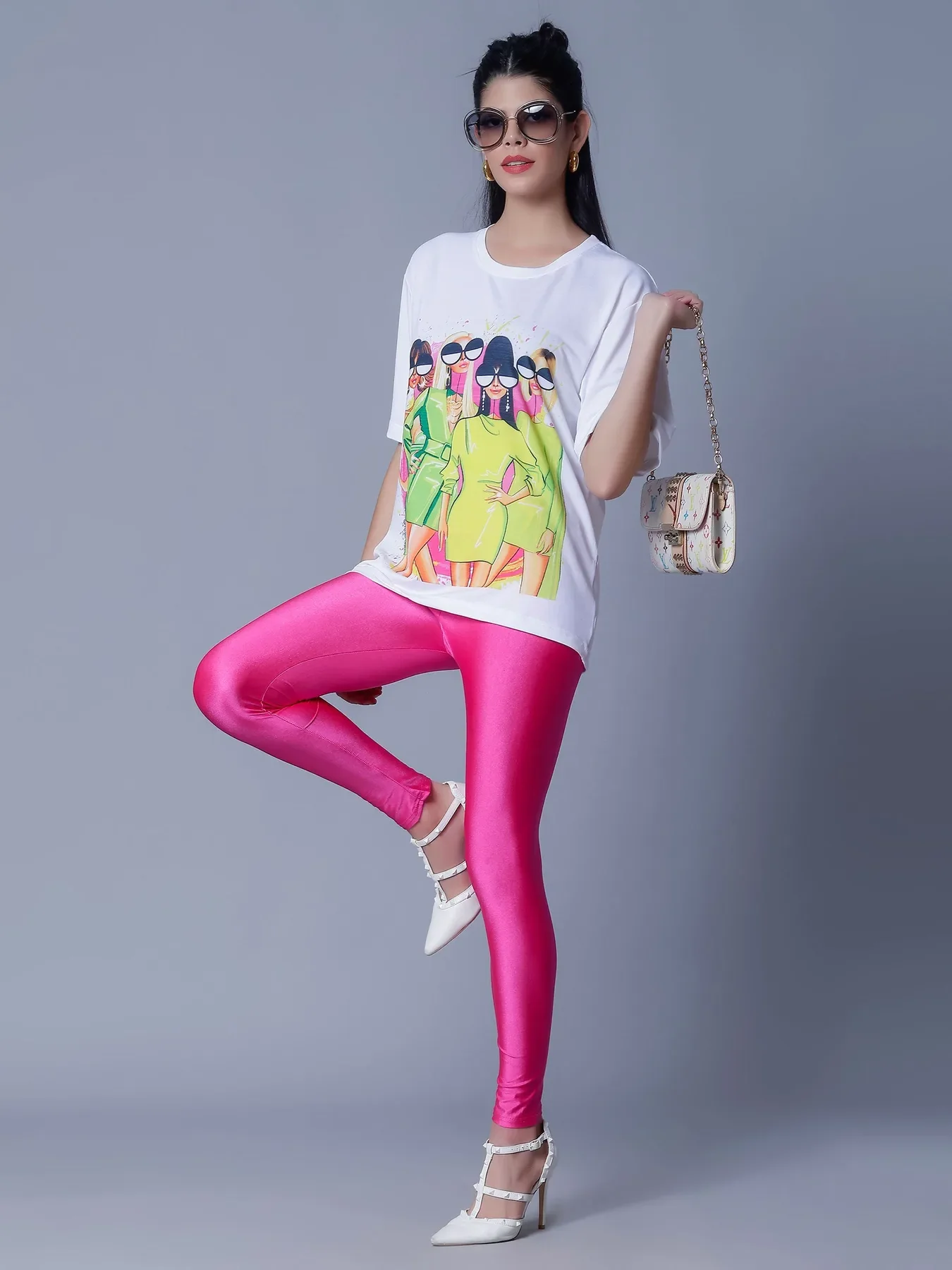 Skinny Fit Shiny Leggings - Image 10