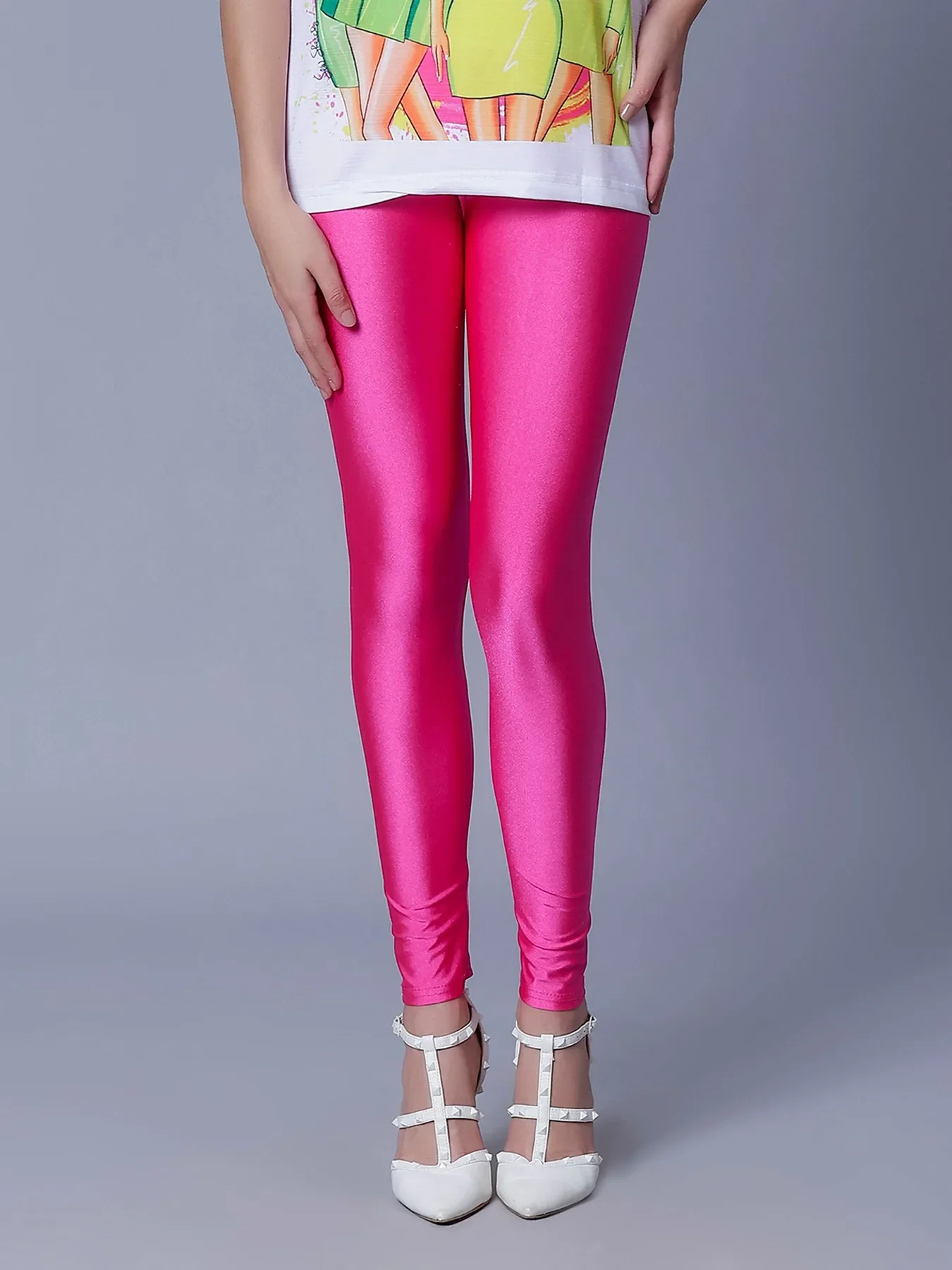 Skinny Fit Shiny Leggings - Image 11