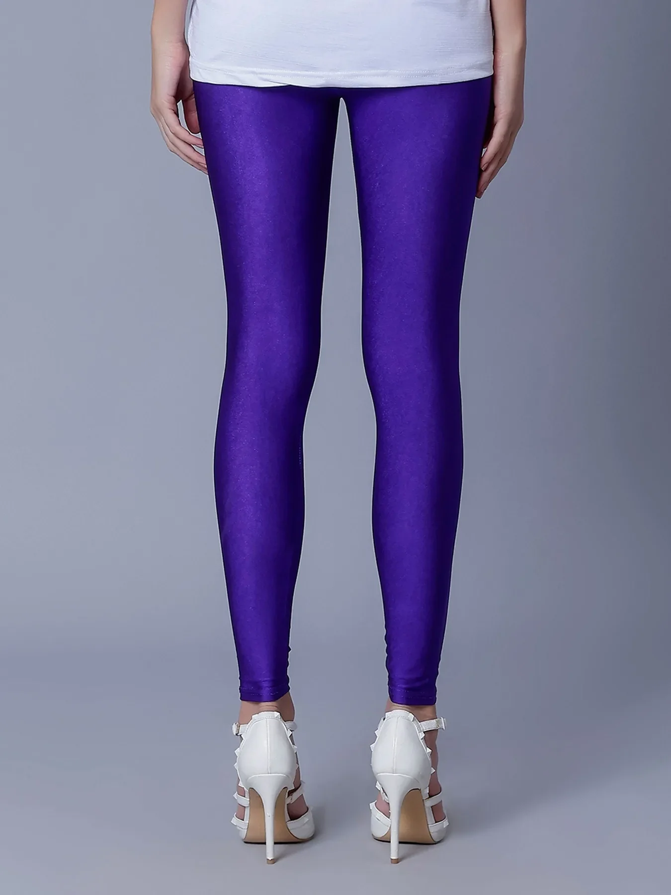Skinny Fit Shiny Leggings - Image 16