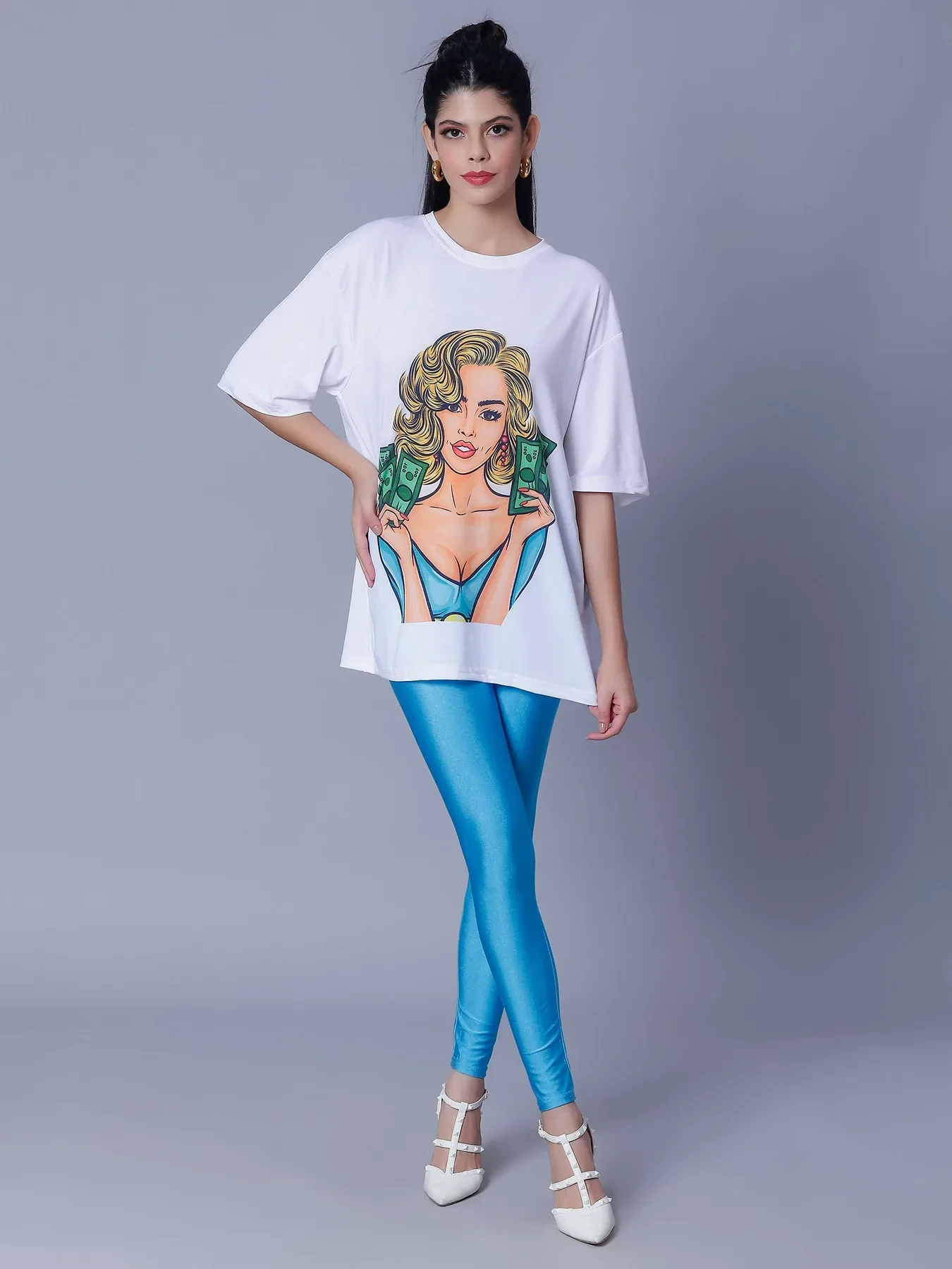 Skinny Fit Shiny Leggings - Image 7